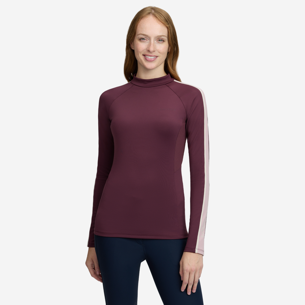 LeMieux Ladies Talia Turtle Neck Base Layer - Bramble