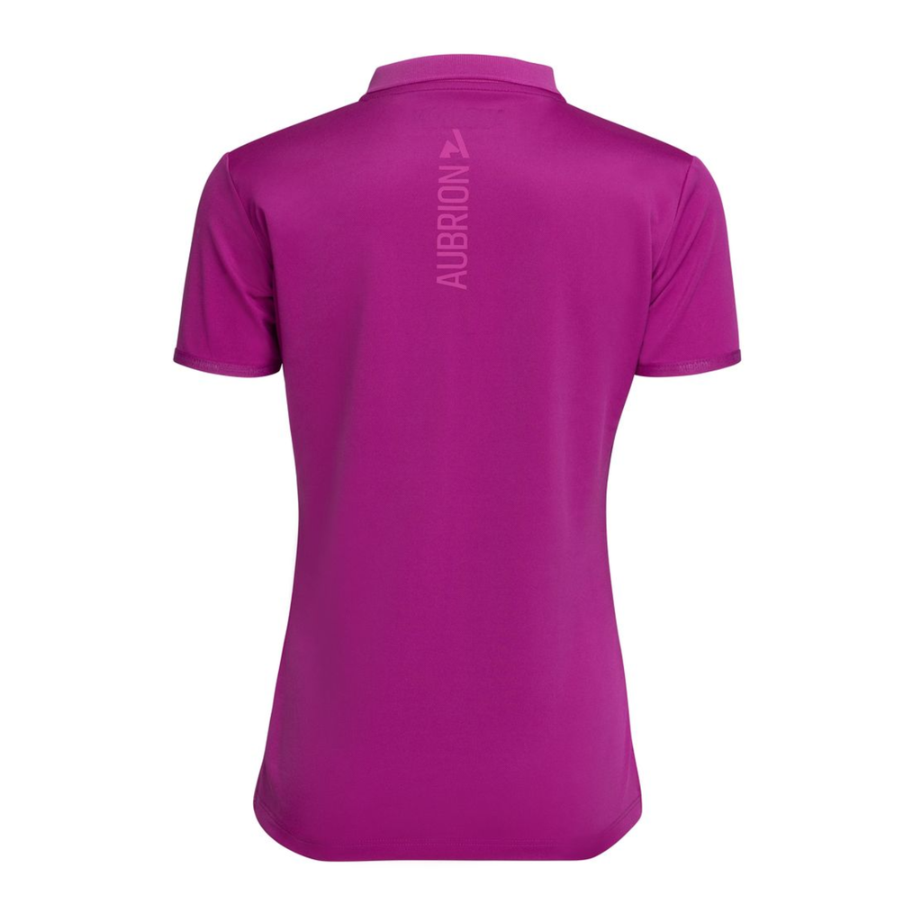 Aubrion React Young Rider Tech Polo - Fuchsia