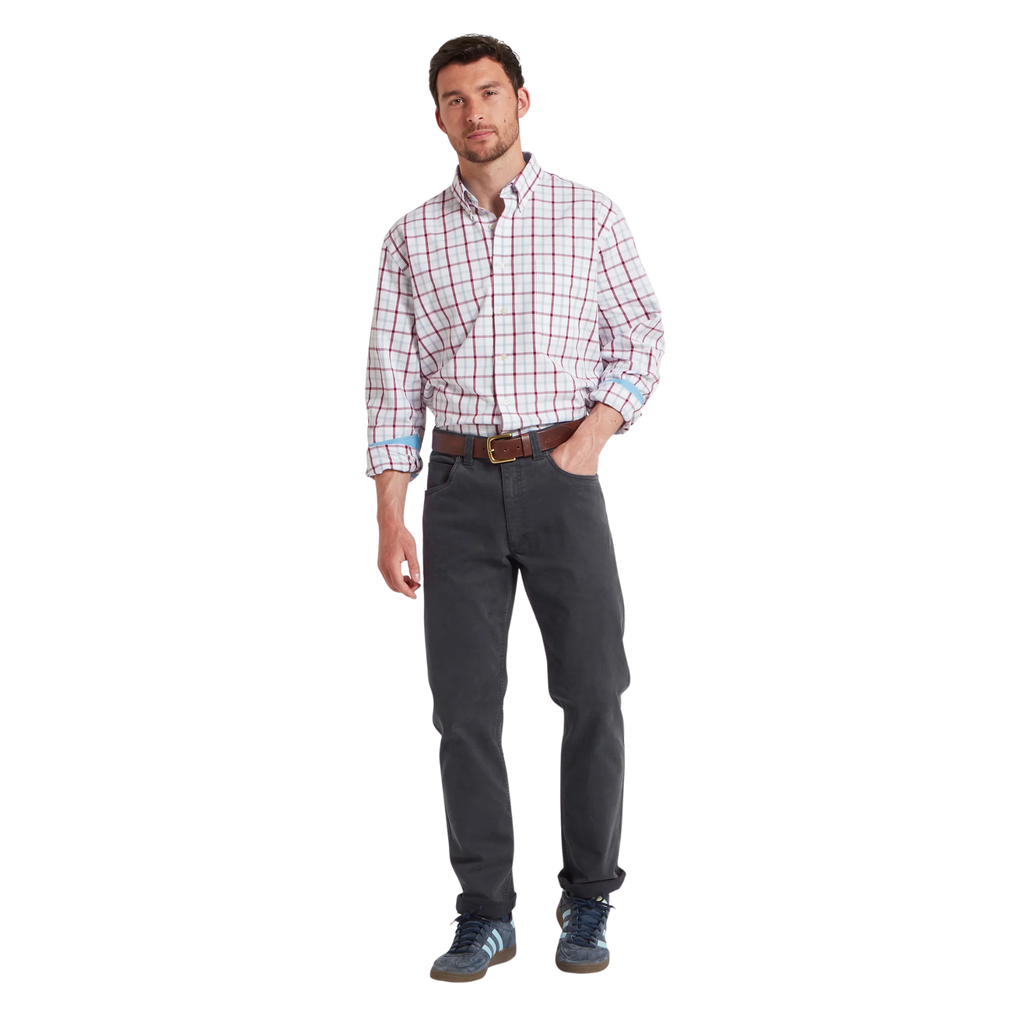 Schoffel Mens Canterbury 5 Pocket Jean - Charcoal