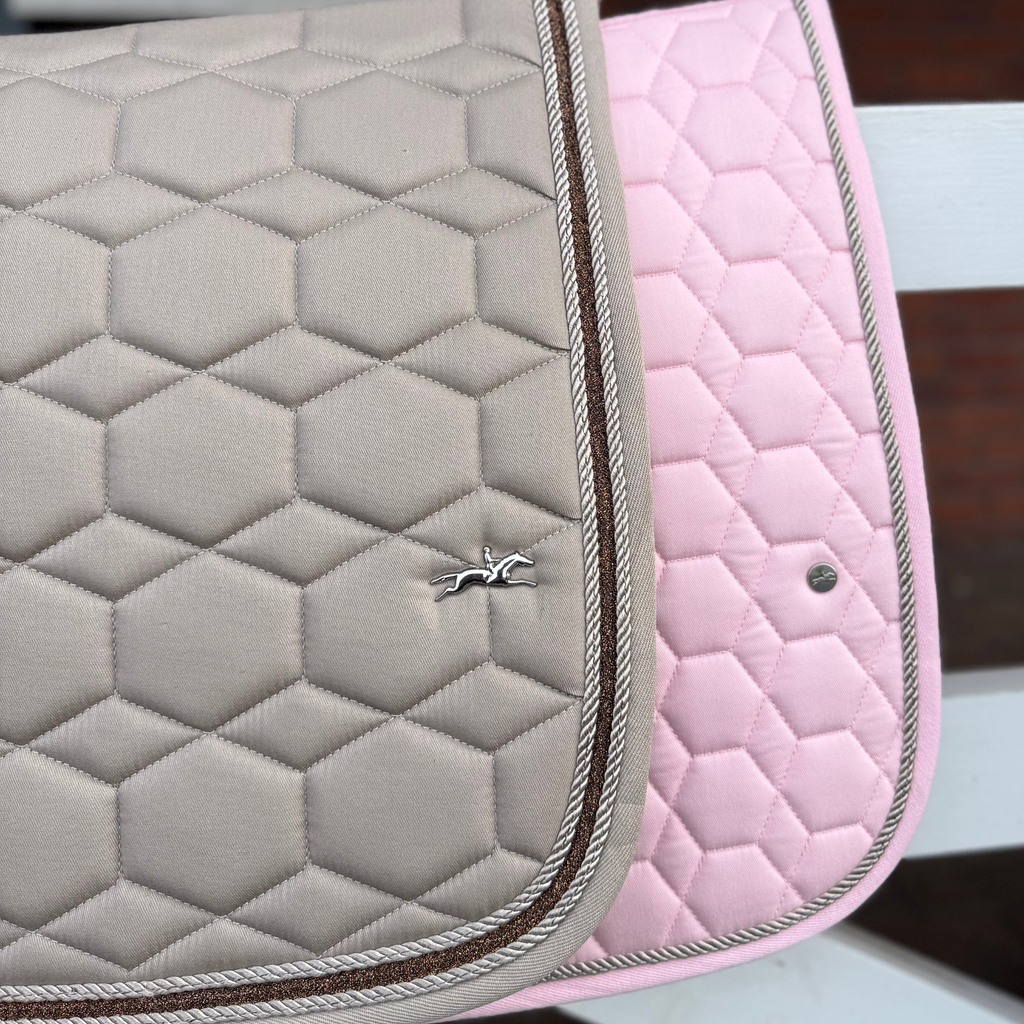Schockemohle High Density Dressage Style Saddle Pad - Stone