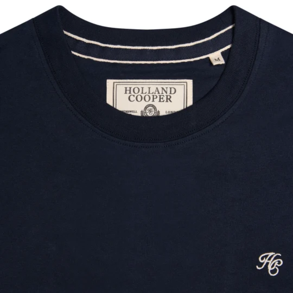 Holland Cooper Mens Crew Neck T-Shirt - Ink Navy