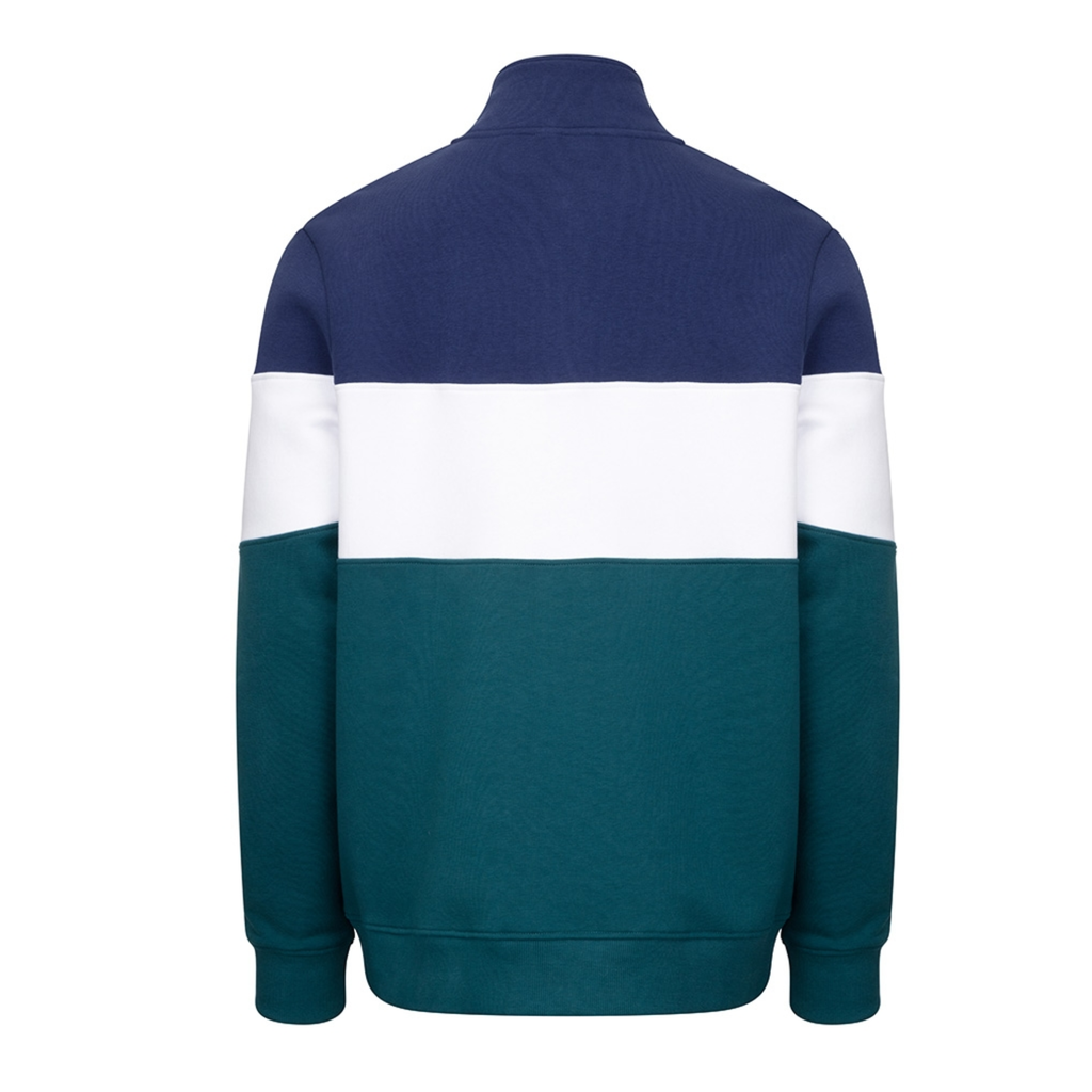 Hoggs of Fife Dumfries 1888 Mens 1/4 Zip - Nordic Blue/Meditteranea