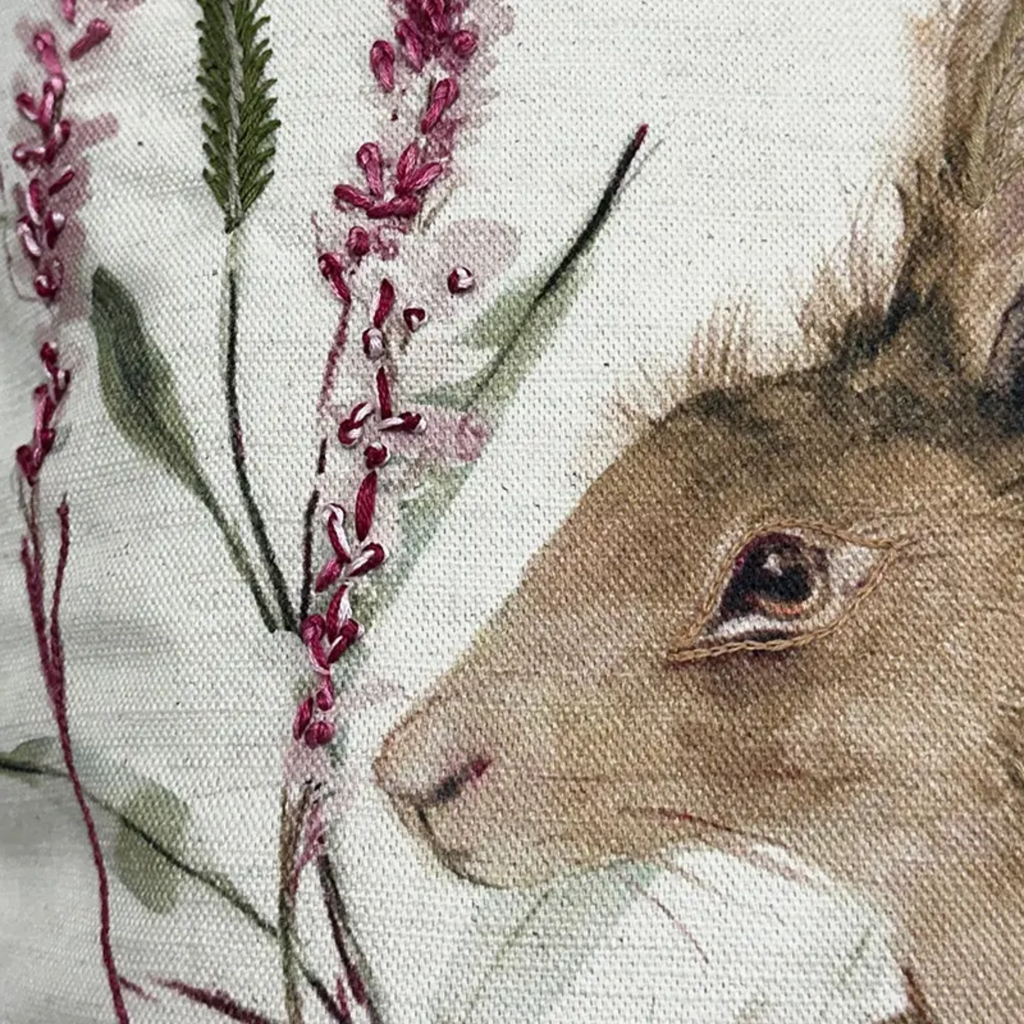 Aquarelle Home Joanna Jumping Hare Cushion