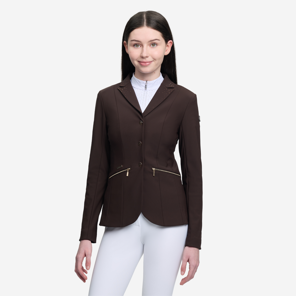 LeMieux Brilliance Junior Pro Show Jacket - Espresso