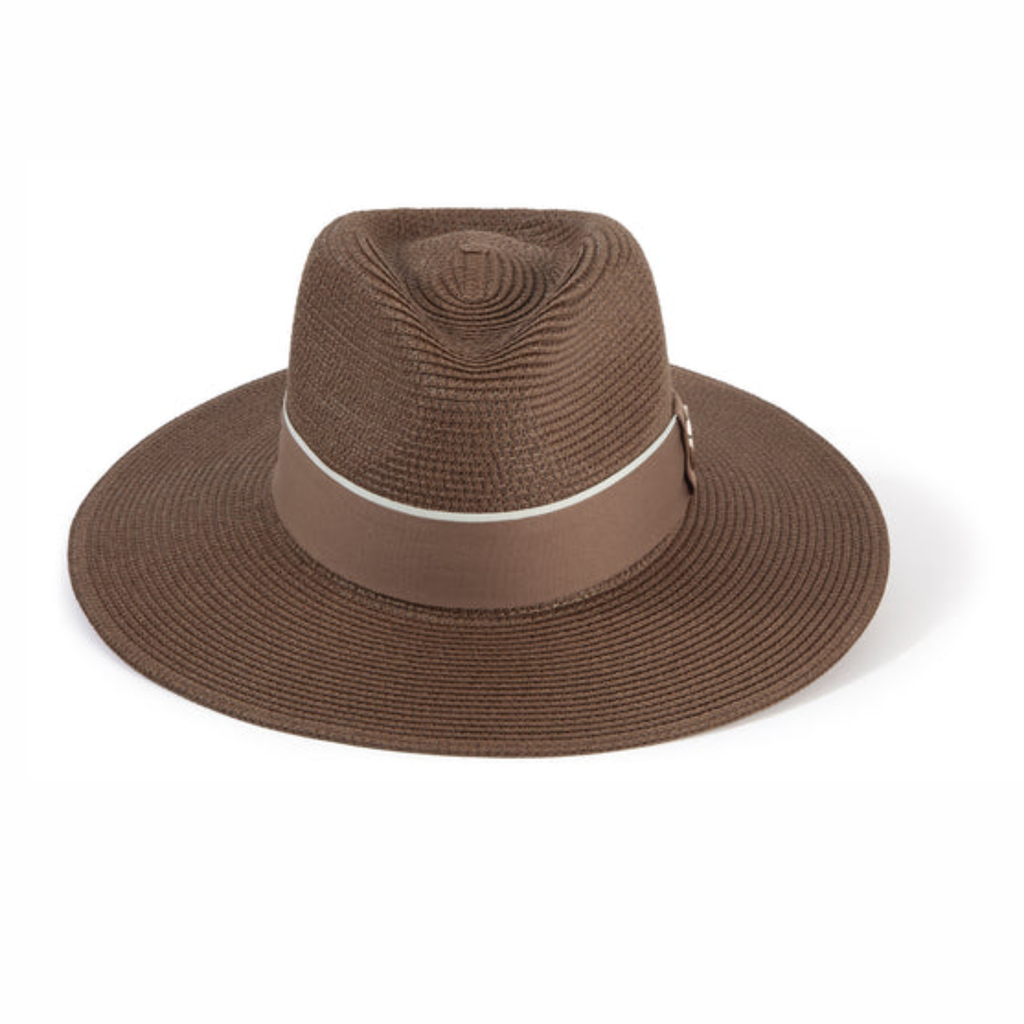 Hicks and Brown The Hemley Fedora Chocolate Ribbon - Brown