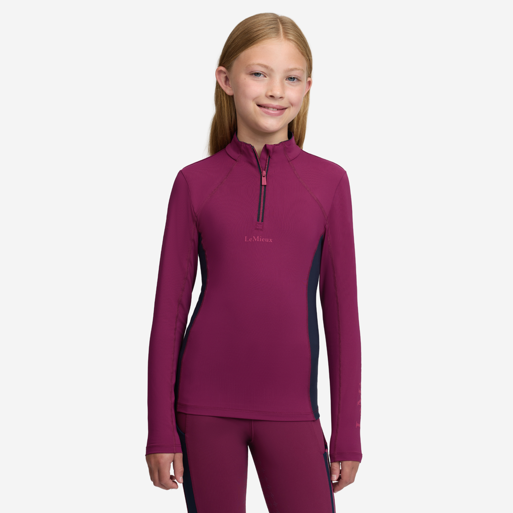 LeMieux Young Rider Classique Base Layer - Blackberry