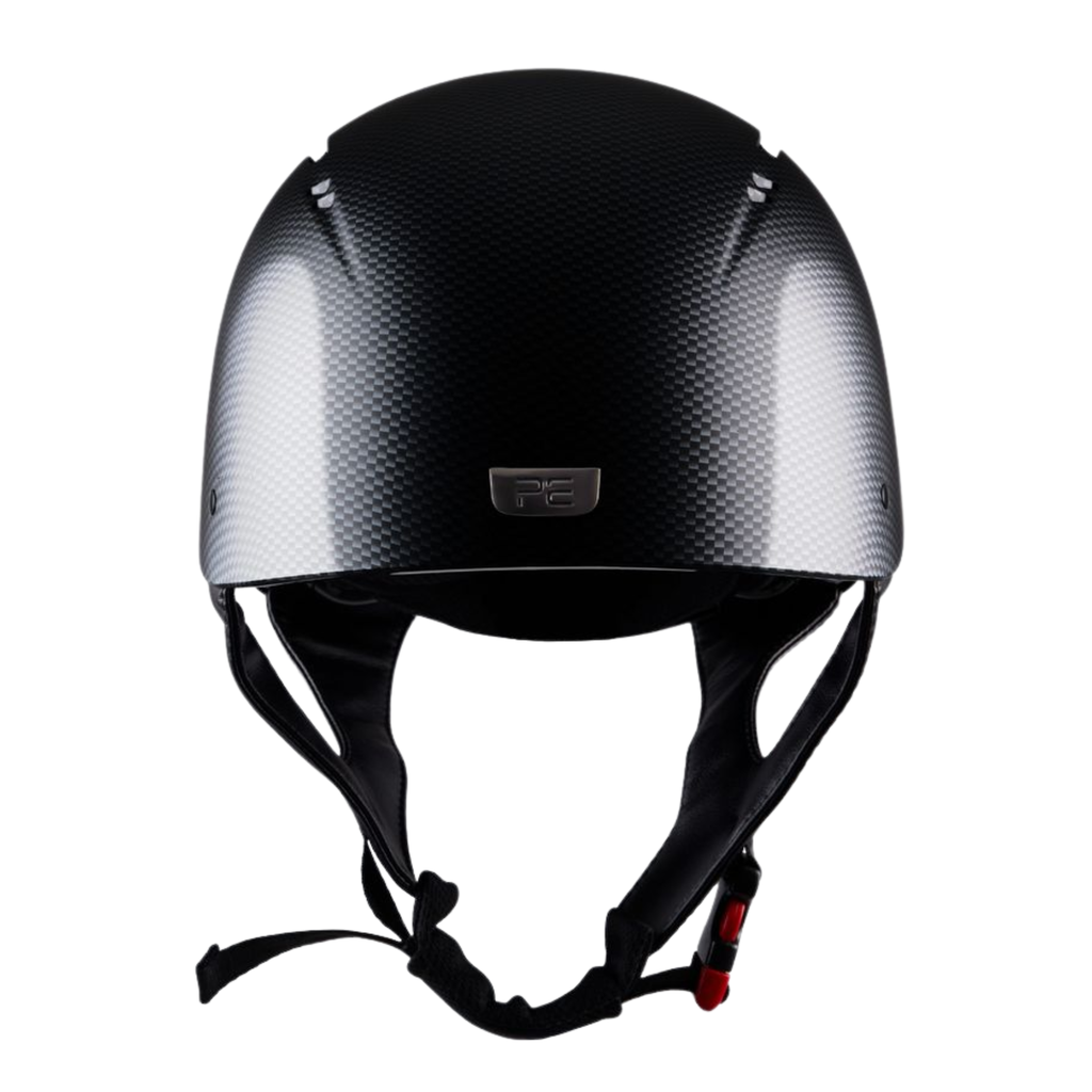 Premier Equine Artemis Gloss Jockey Skull - Carbon Shield Black