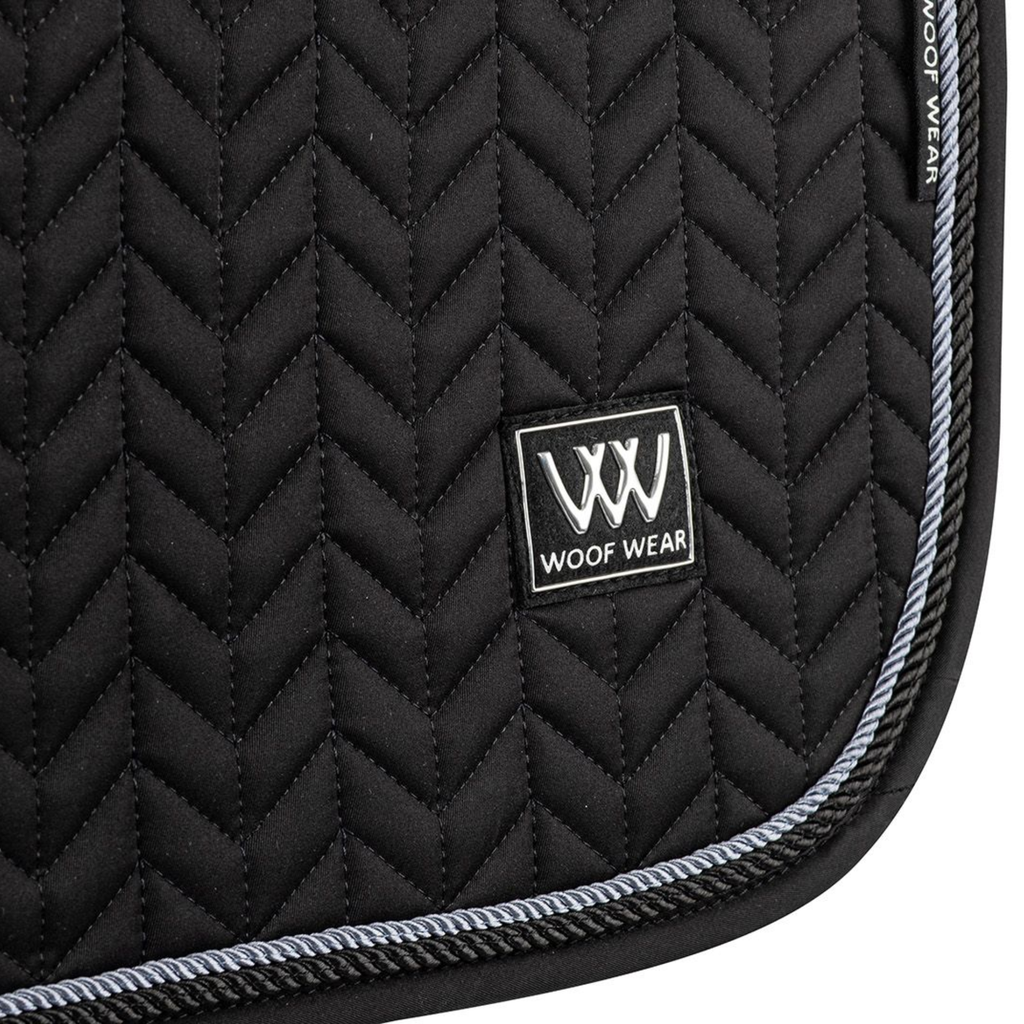 Woof Wear Herringbone Close Contact Saddle Pad - Black