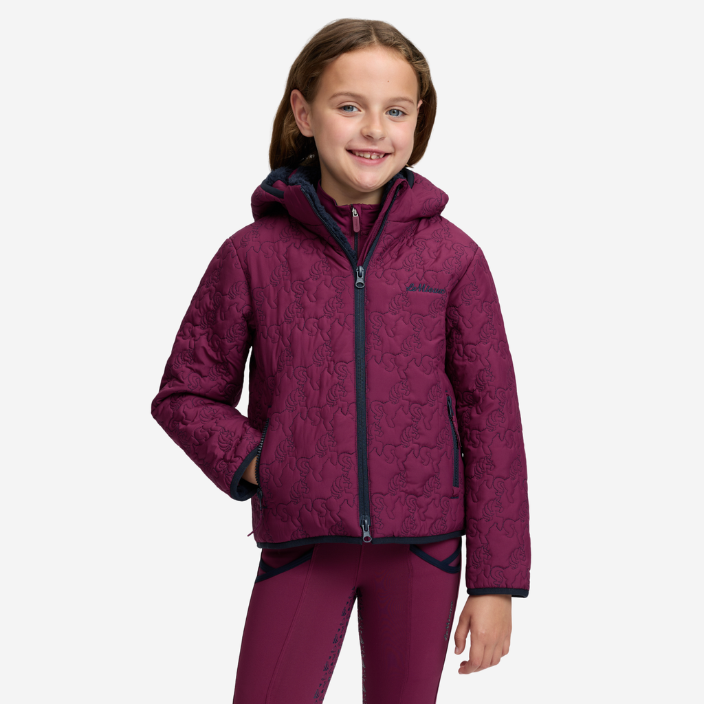 LeMieux Mini Lola Quilted Jacket - Blackberry