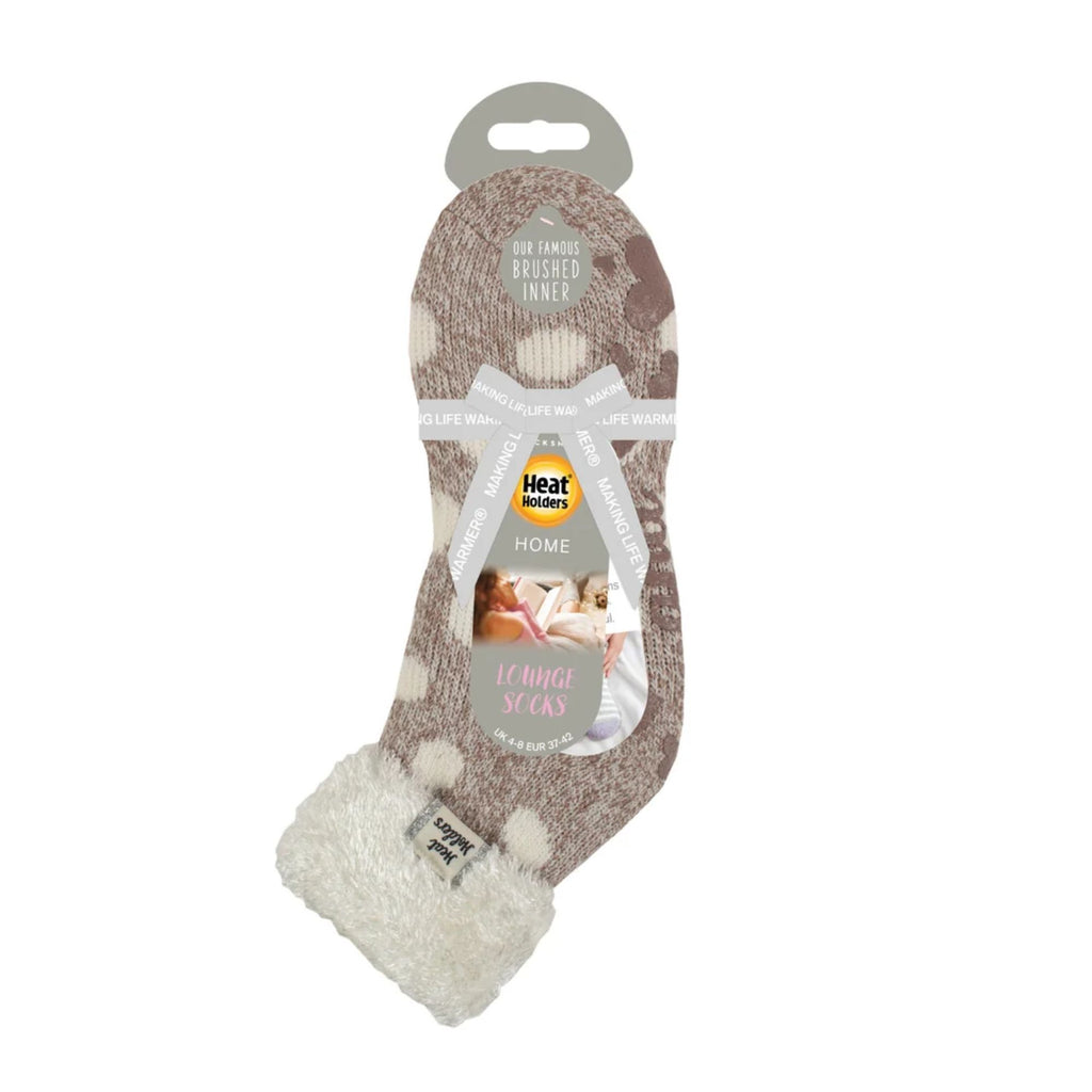 Heat Holders Ladies Mila Lounge Socks - Dusky Brown