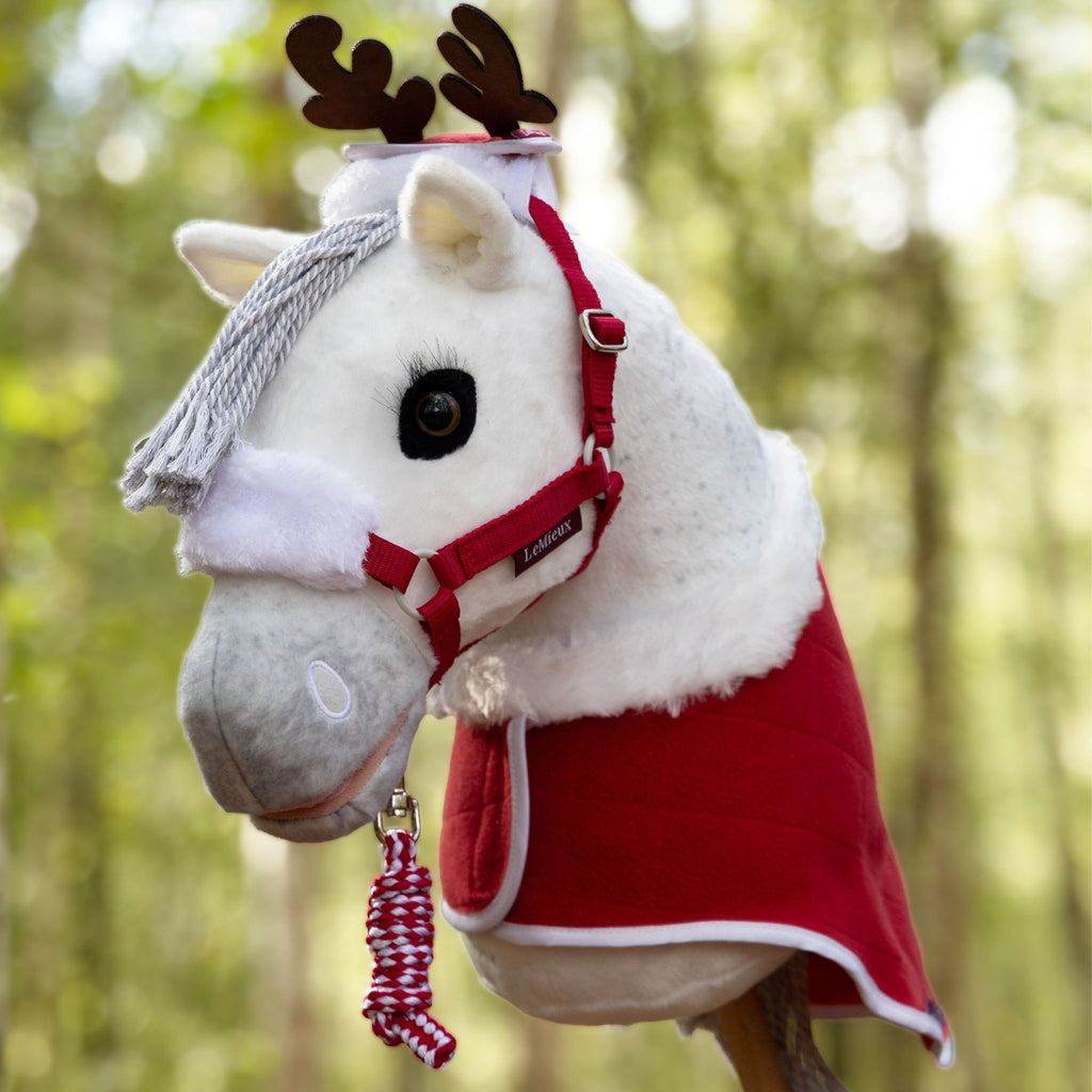 LeMieux Hobby Horse Christmas Rug Set - Red