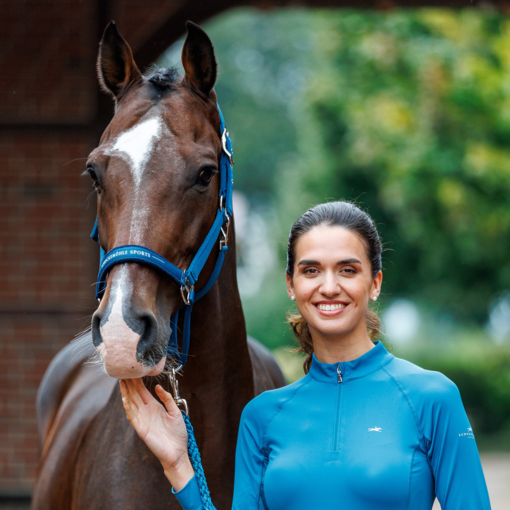 Schockemohle Memphis III Halter - Colonial Blue