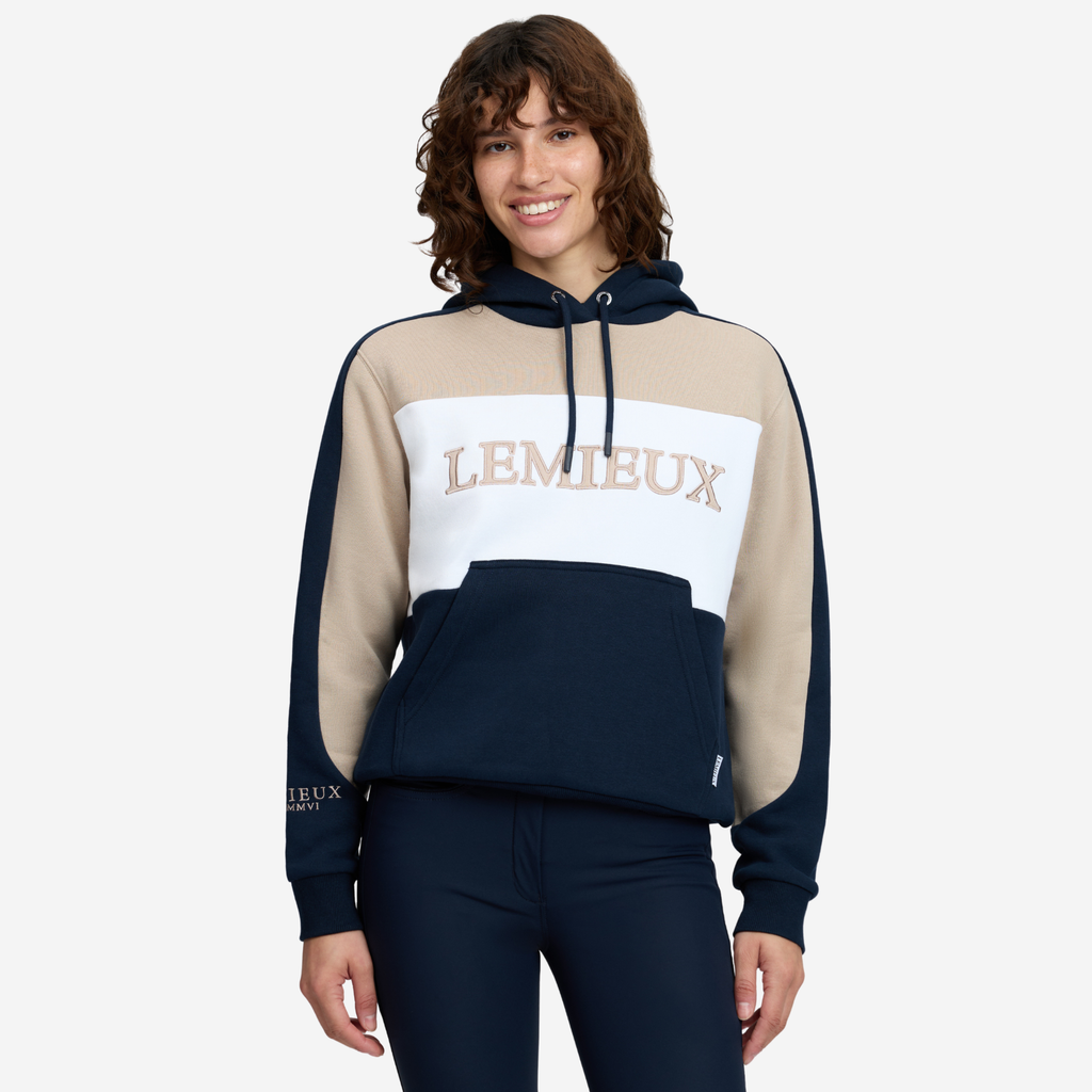 LeMieux Ladies Kadie Colour Block Hoodie - Navy