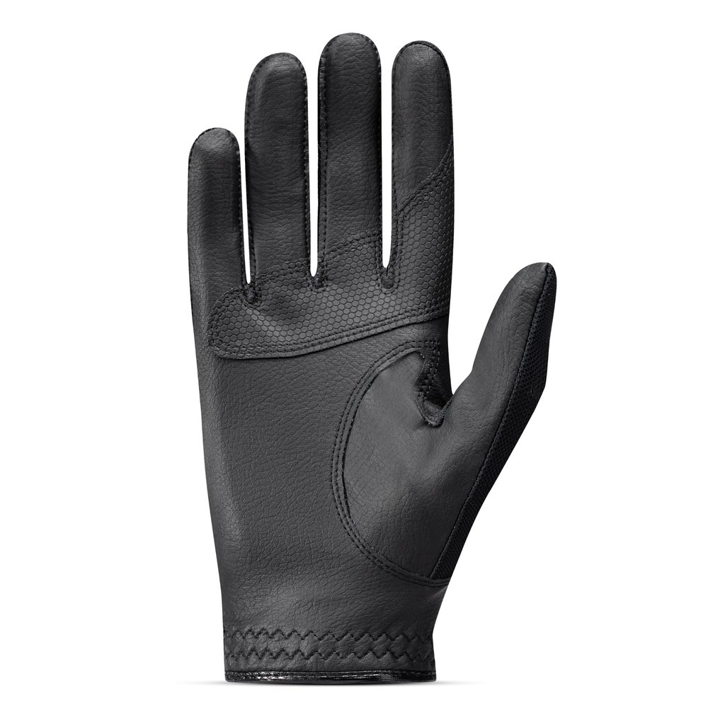 Roeckl Millero Riding Glove - Black/Volcanich Ash