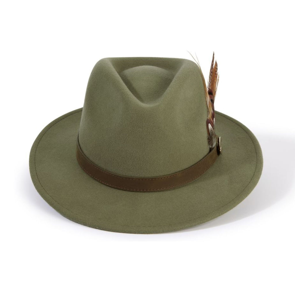 Hicks and Brown The Suffolk Fedora - Moss