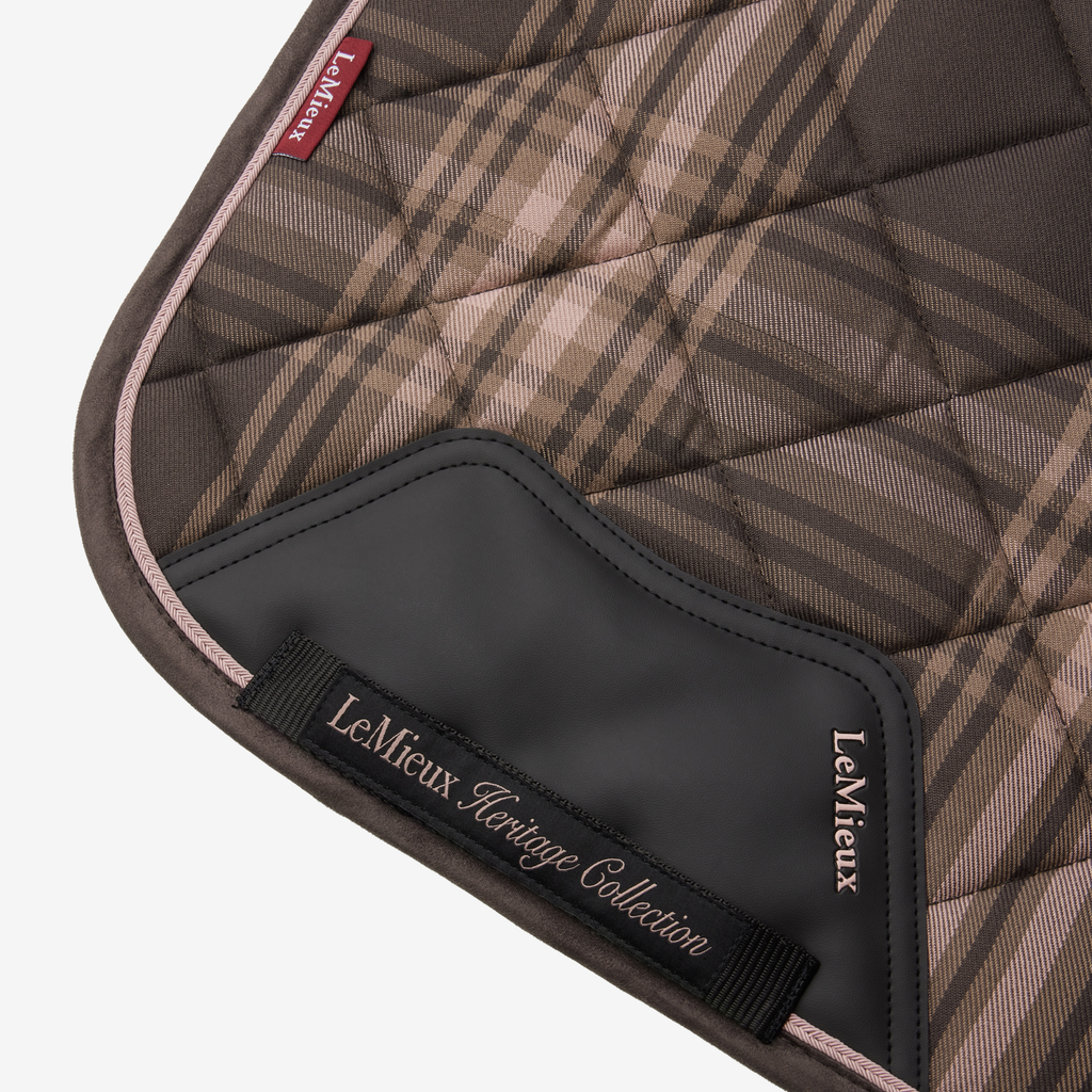 LeMieux Heritage Check Dressage Square - Cocoa