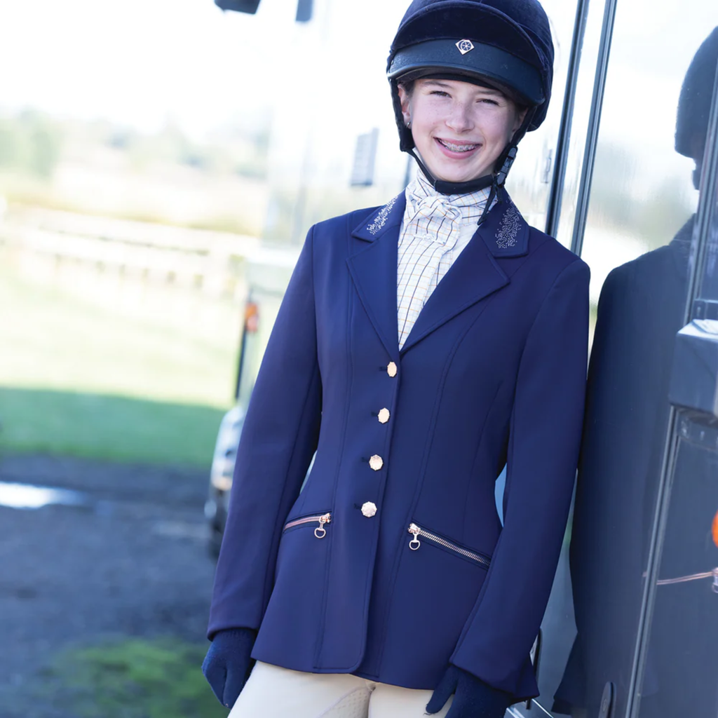 Equetech Official Pony Club Ready-Tied Stock - Checked