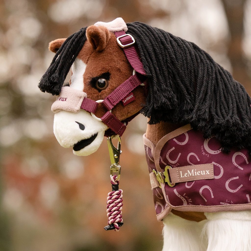 LeMieux Toy Pony Vogue Headcollar & Leadrope - Blackberry