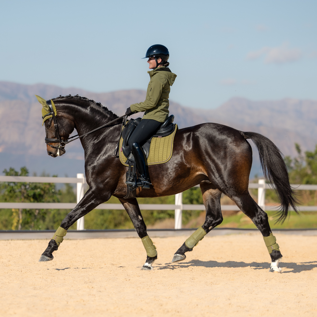 LeMieux Suede Dressage Square - Gooseberry