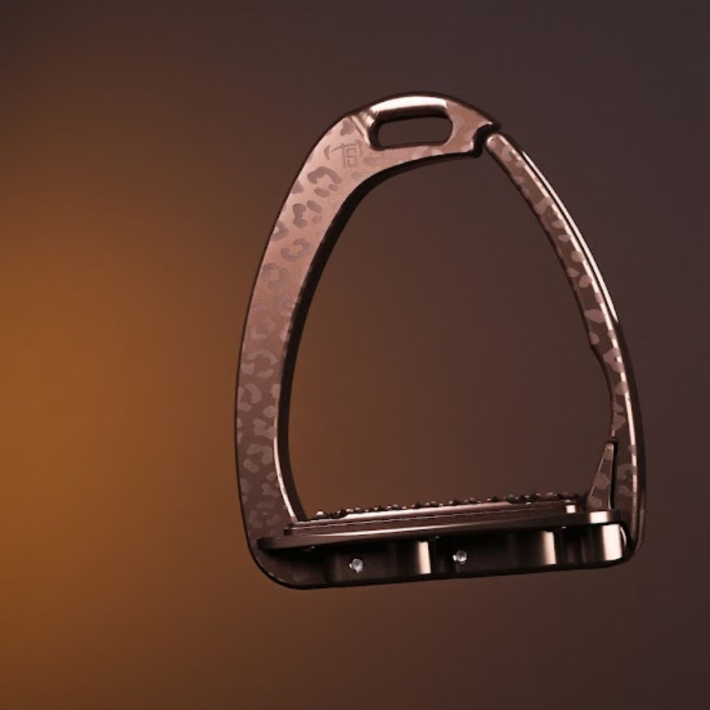 Tech Stirrup Venice Sloped Evo Stirrup - Leopard Brown