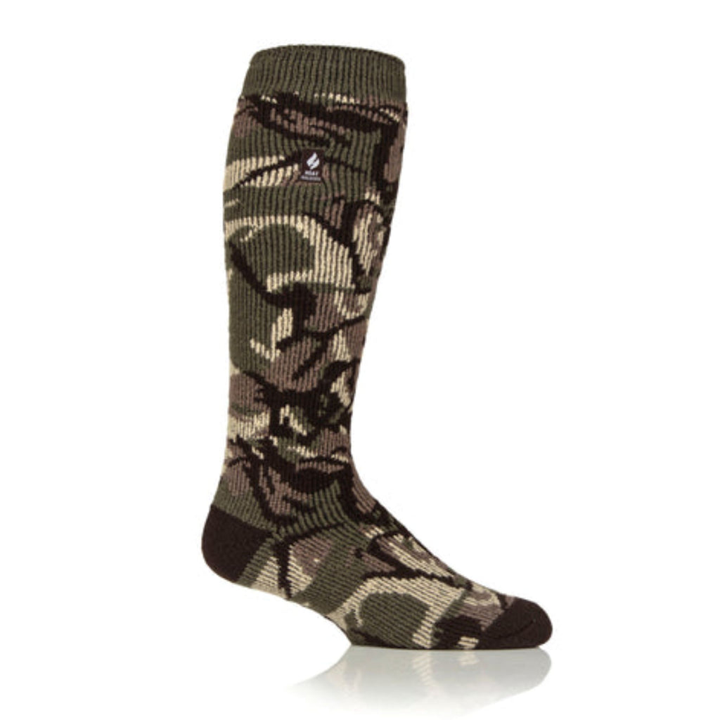 Heat Holders Mens Original Jaquard Long Leg Socks - Military Camo