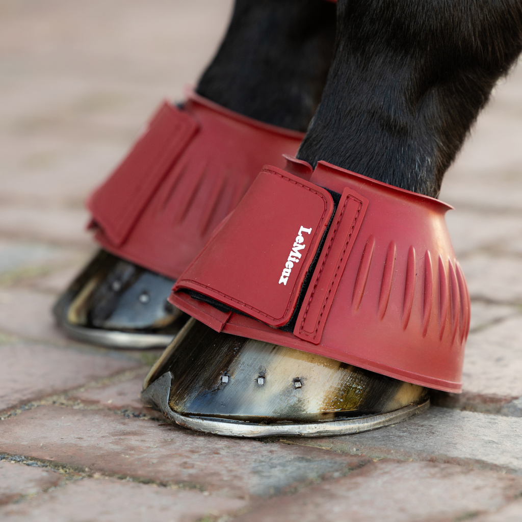 LeMieux Rubber Bell Boots - Russet