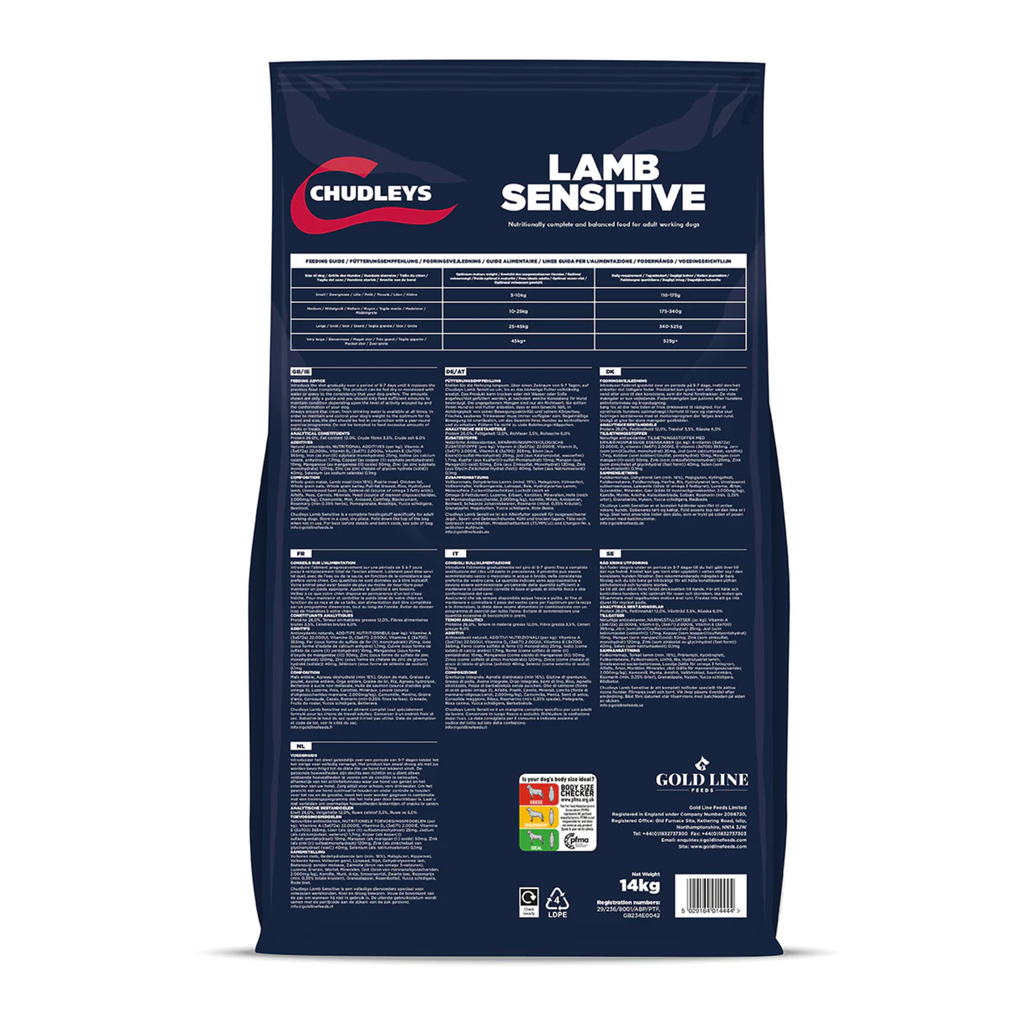 Chudleys Lamb Sensitive Dog Food