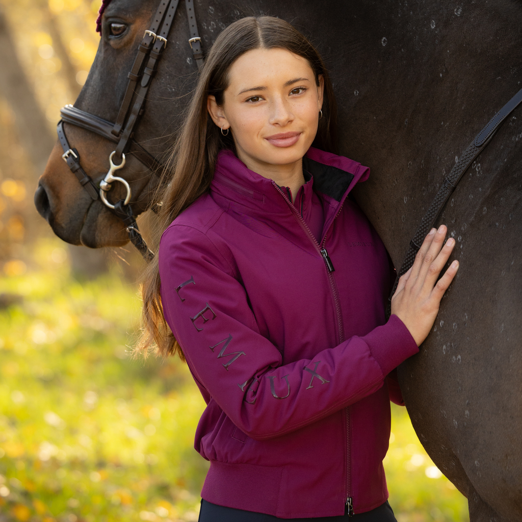 LeMieux Young Rider Clarissa Crew Jacket - Blackberry
