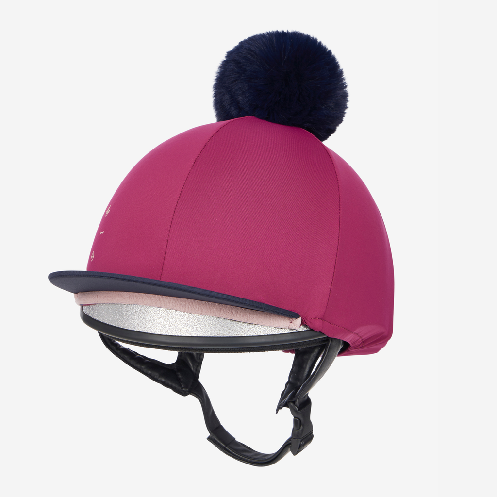 LeMieux Classique Pom Hat Silk - Blackberry