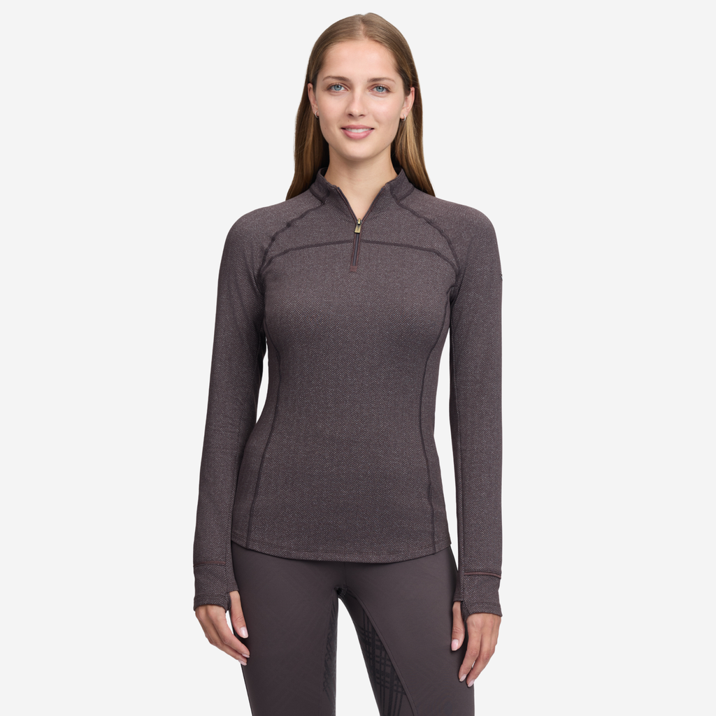 LeMieux Heritage Herringbone Base Layer - Cocoa