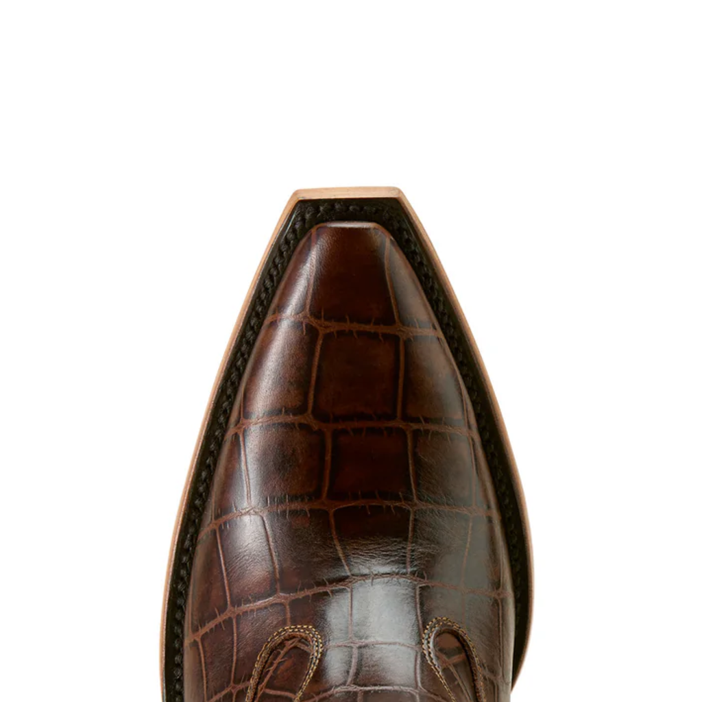 Ariat Ladies Jade Luxe Espresso Western Boot - Croc Print