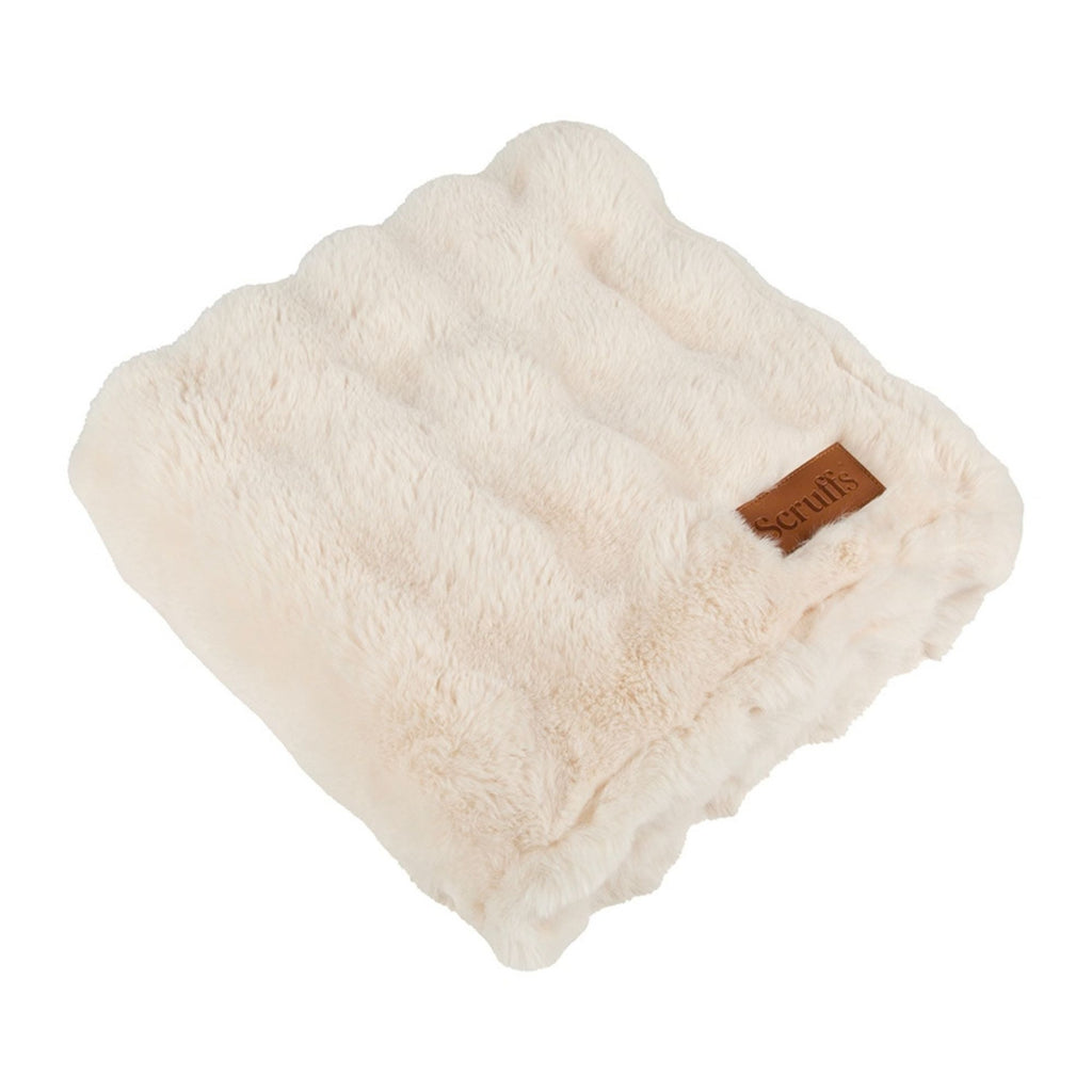Scruffs Festive Fur Blanket - Cream