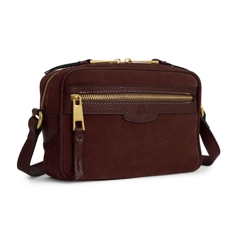 Fairfax & Favor Fulham Cross Body Bag - Port Suede