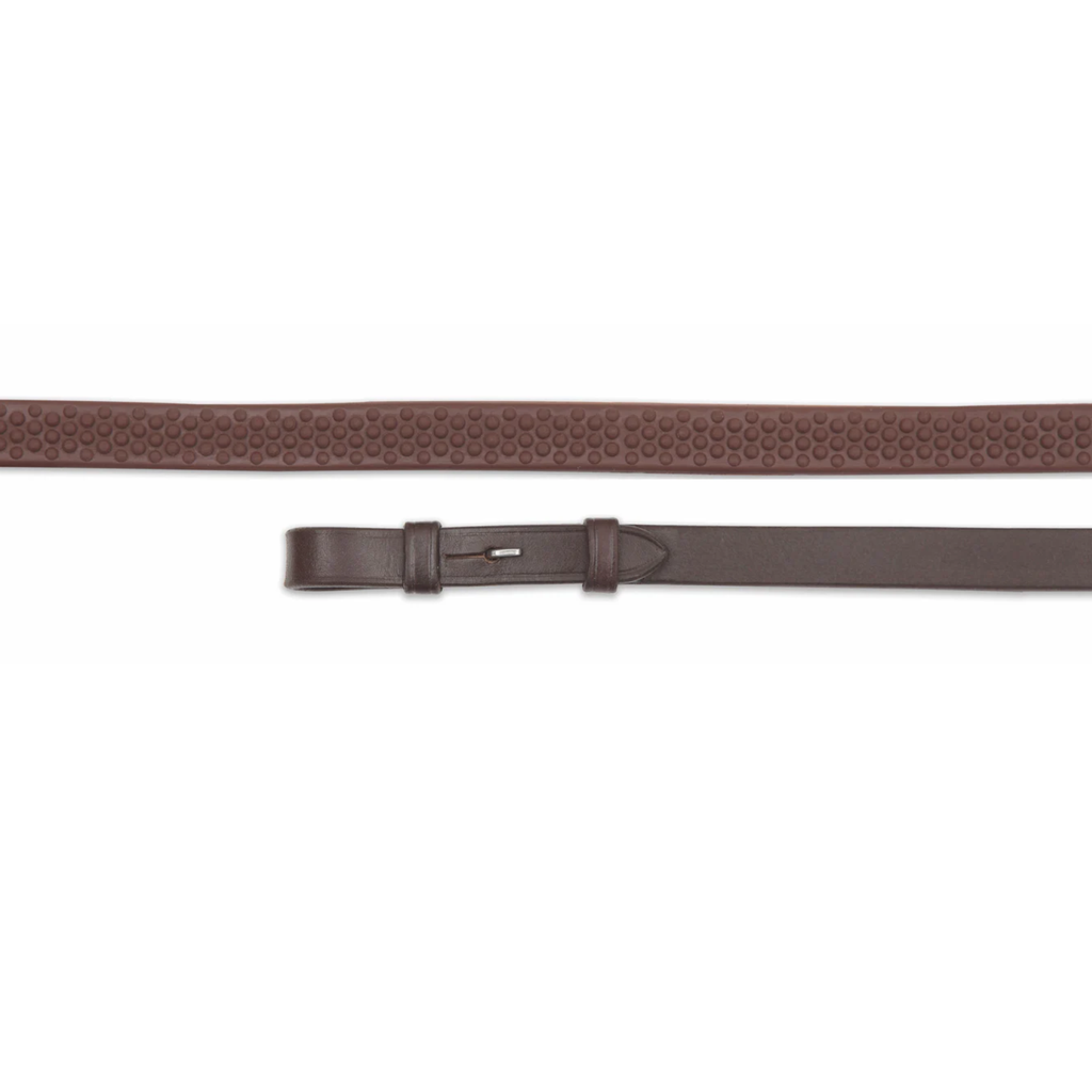 Velociti GARA Soft Rubber Grip Reins - Havana