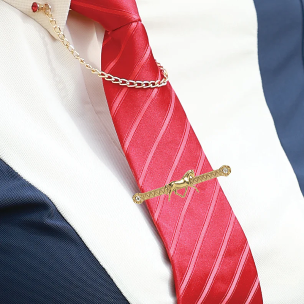 Equetech Showing Horse Tie / Stock Pin - Gold