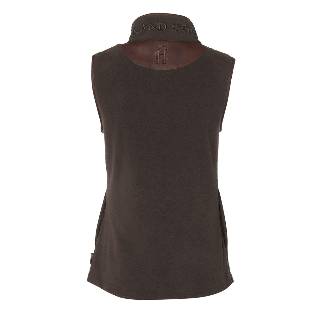 Holland Cooper Ladies Country Fleece Gilet - Chocolate