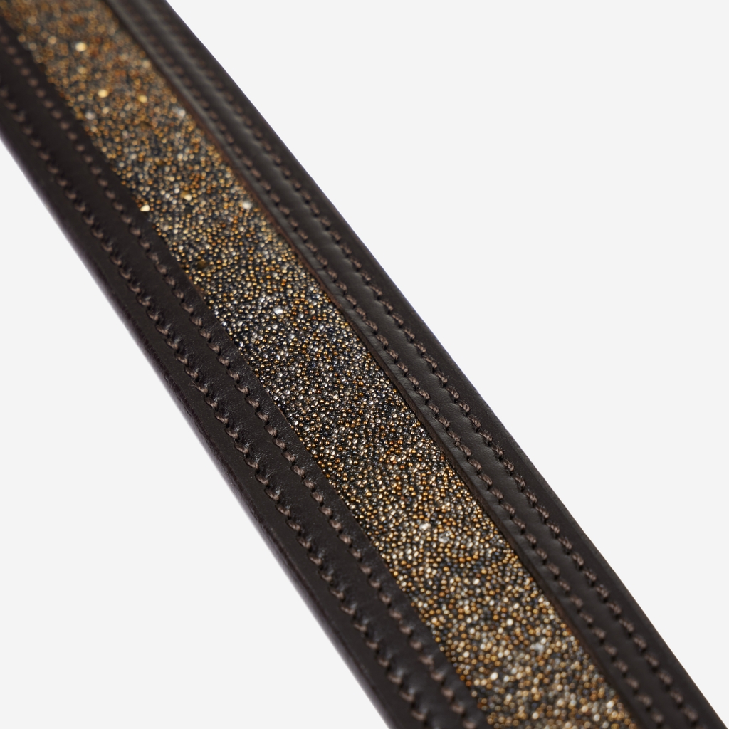 LeMieux Crystal Insert Belt - Brown