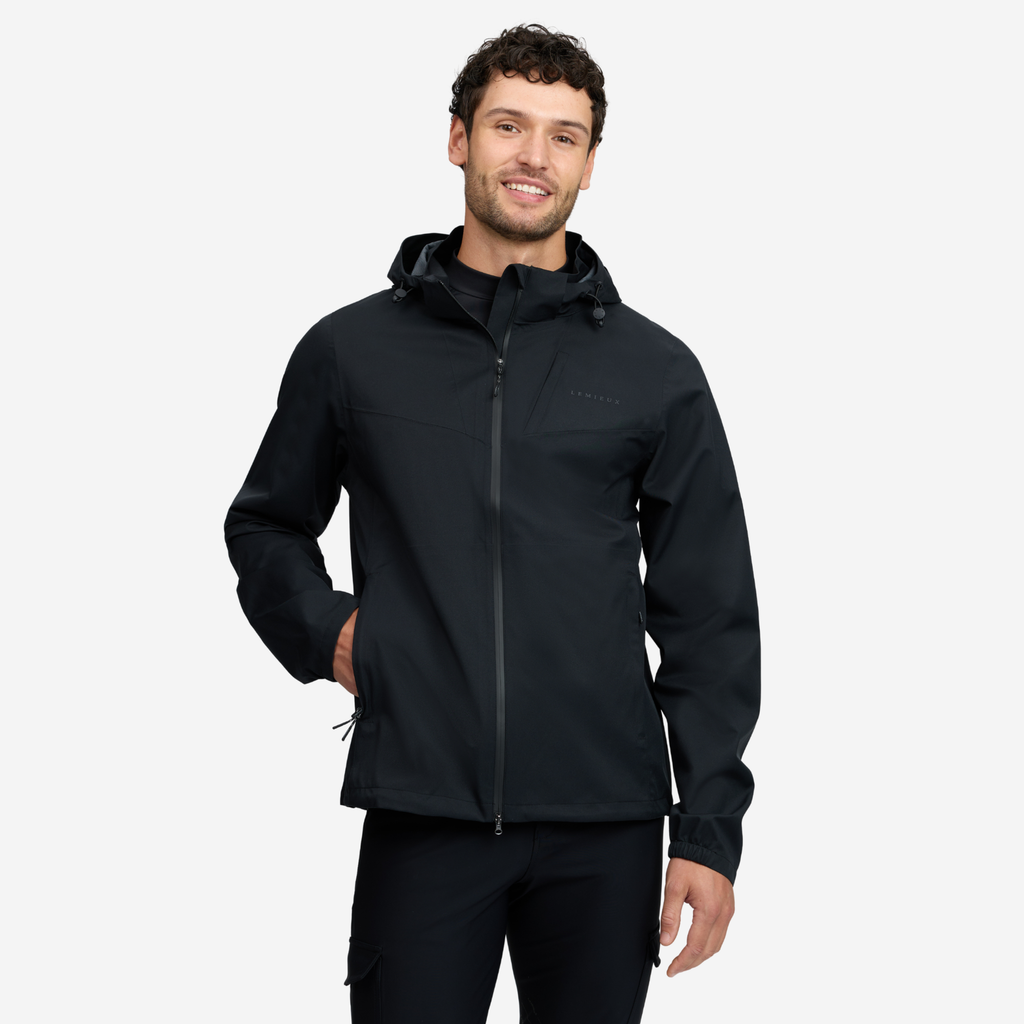 LeMieux Mens Waterproof Lightweight Jacket - Black