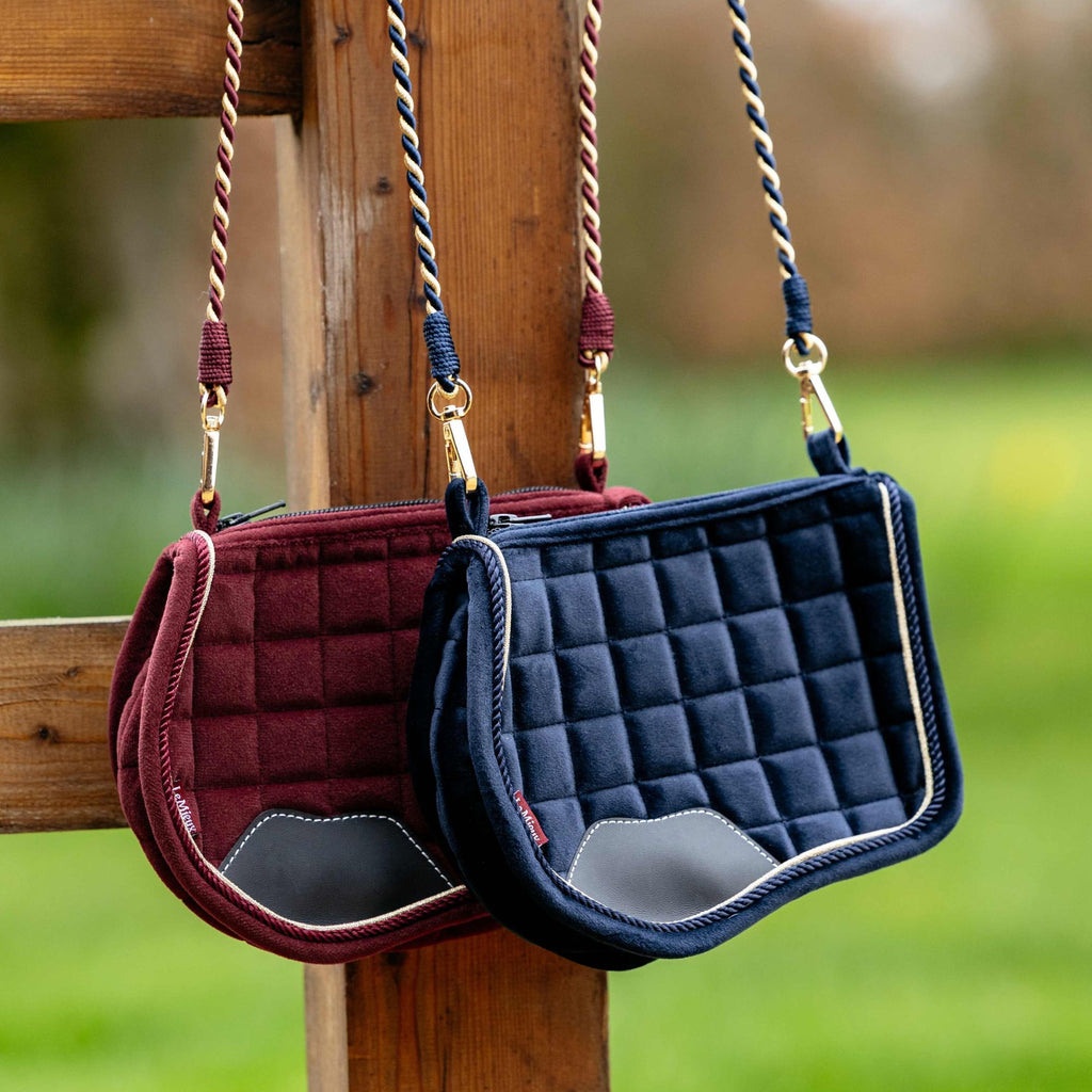 LeMieux Lustre Saddle Pad Cross Body Bag - Sapphire