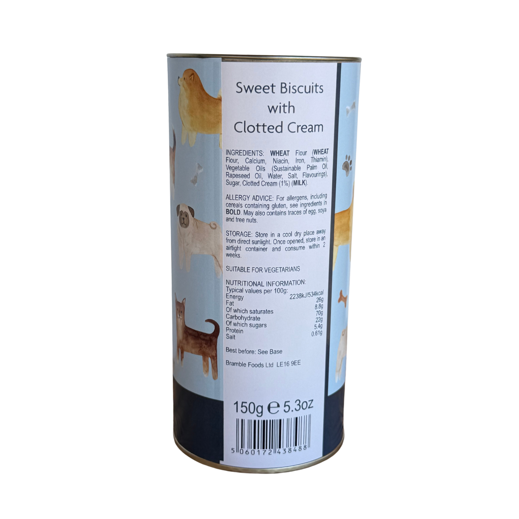 Thank You Clotted Cream Shortbread Melts Gift Drum - Dog