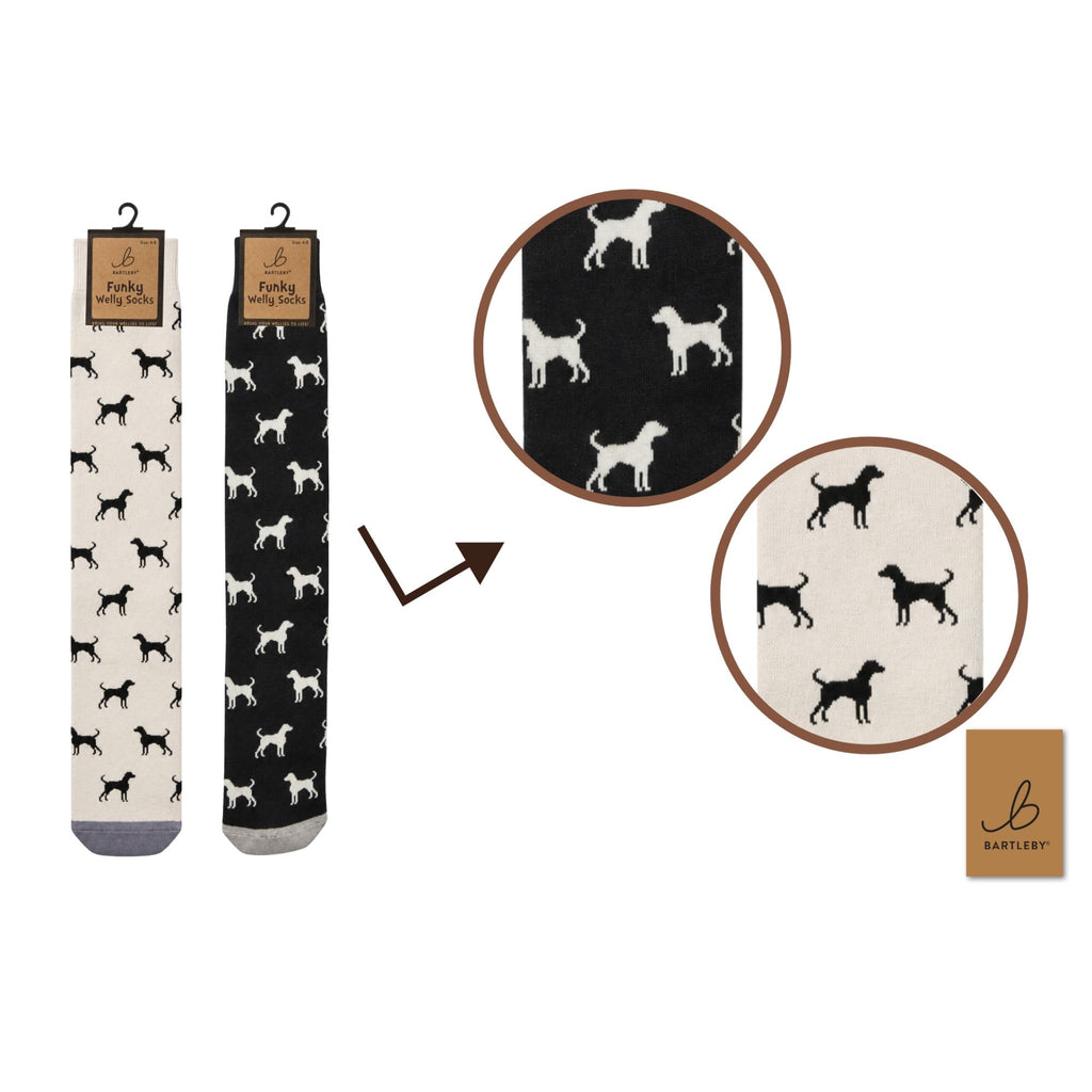 Bartleby Mens Welly Socks - Dogs