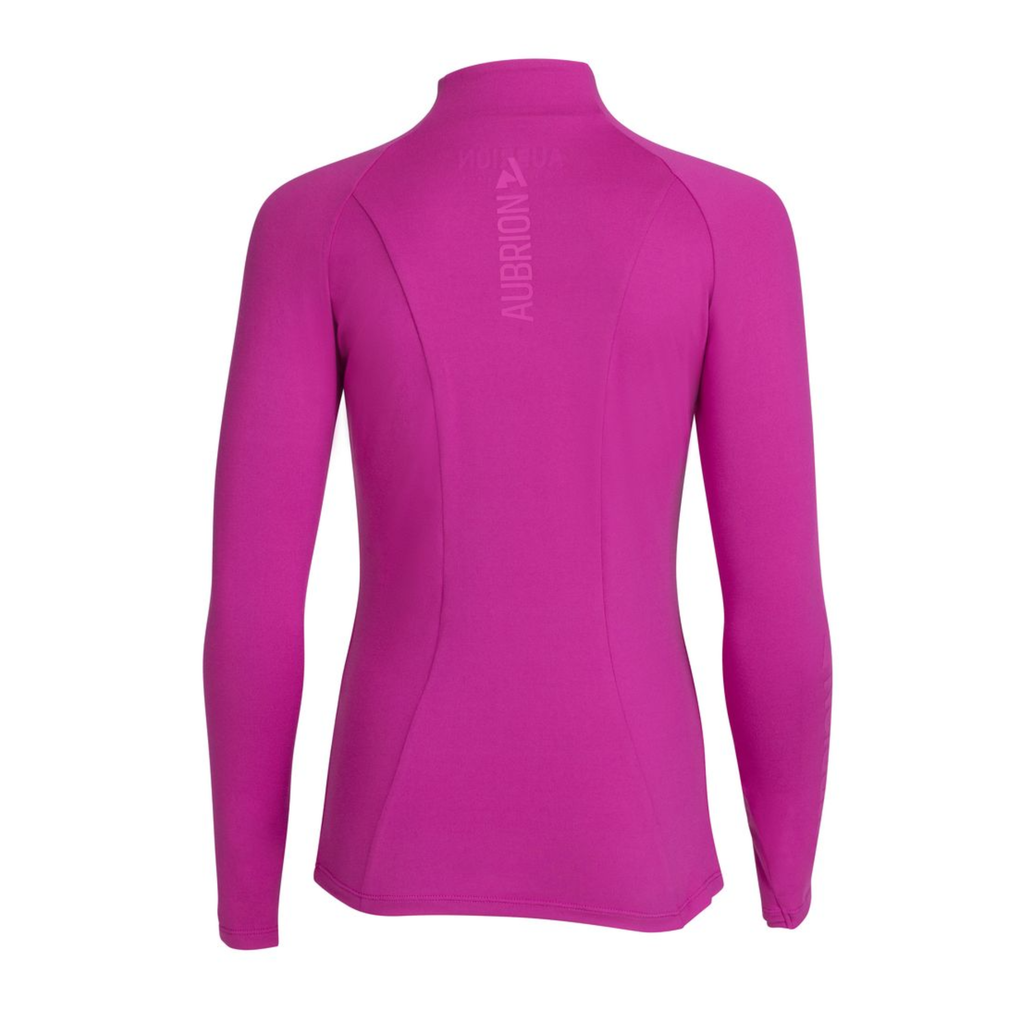 Aubrion React Young Rider Long Sleeve Base Layer - Fuchsia