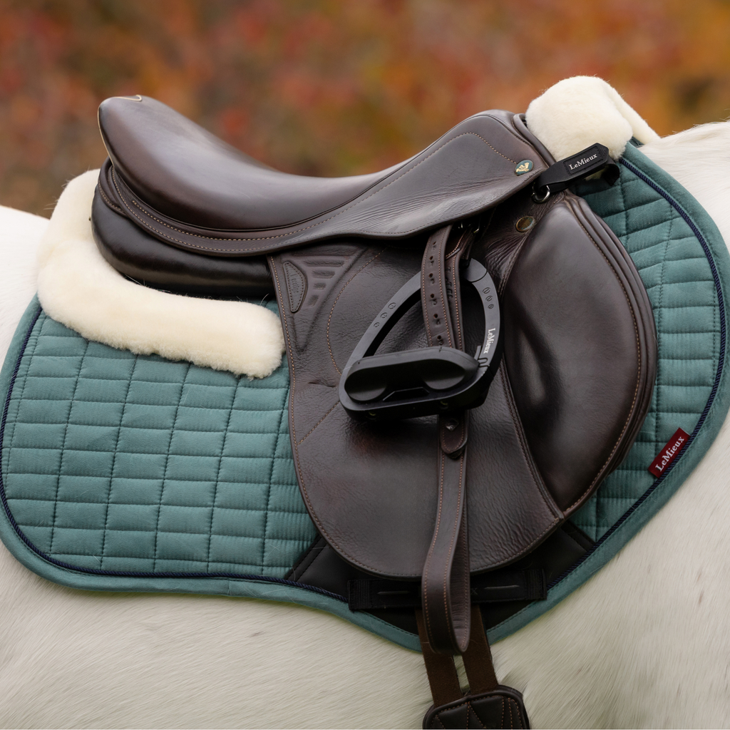 LeMieux Merino+ Suede Classic Close Contact Square - Aloe