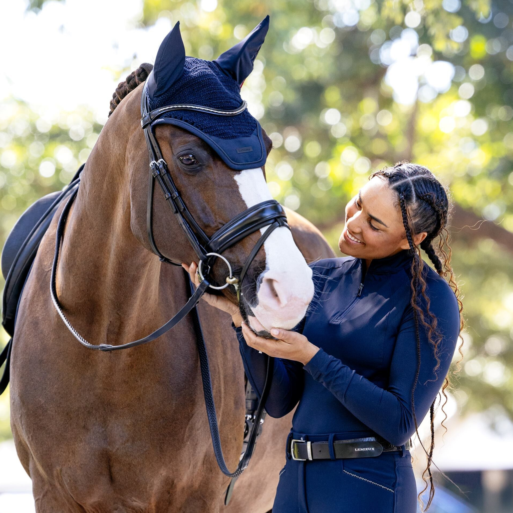 LeMieux Essence Fly Hood - Navy