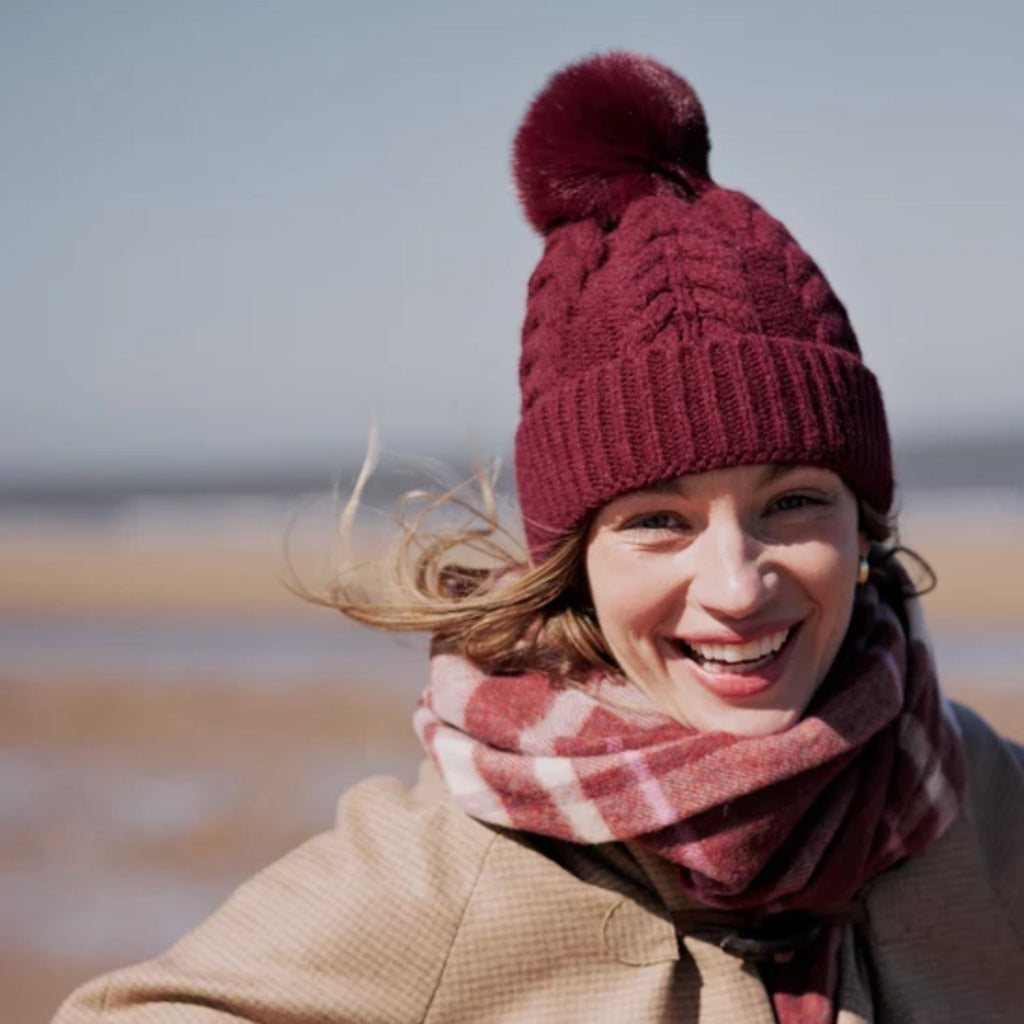 Hicks and Brown The Langham Beanie - Plum