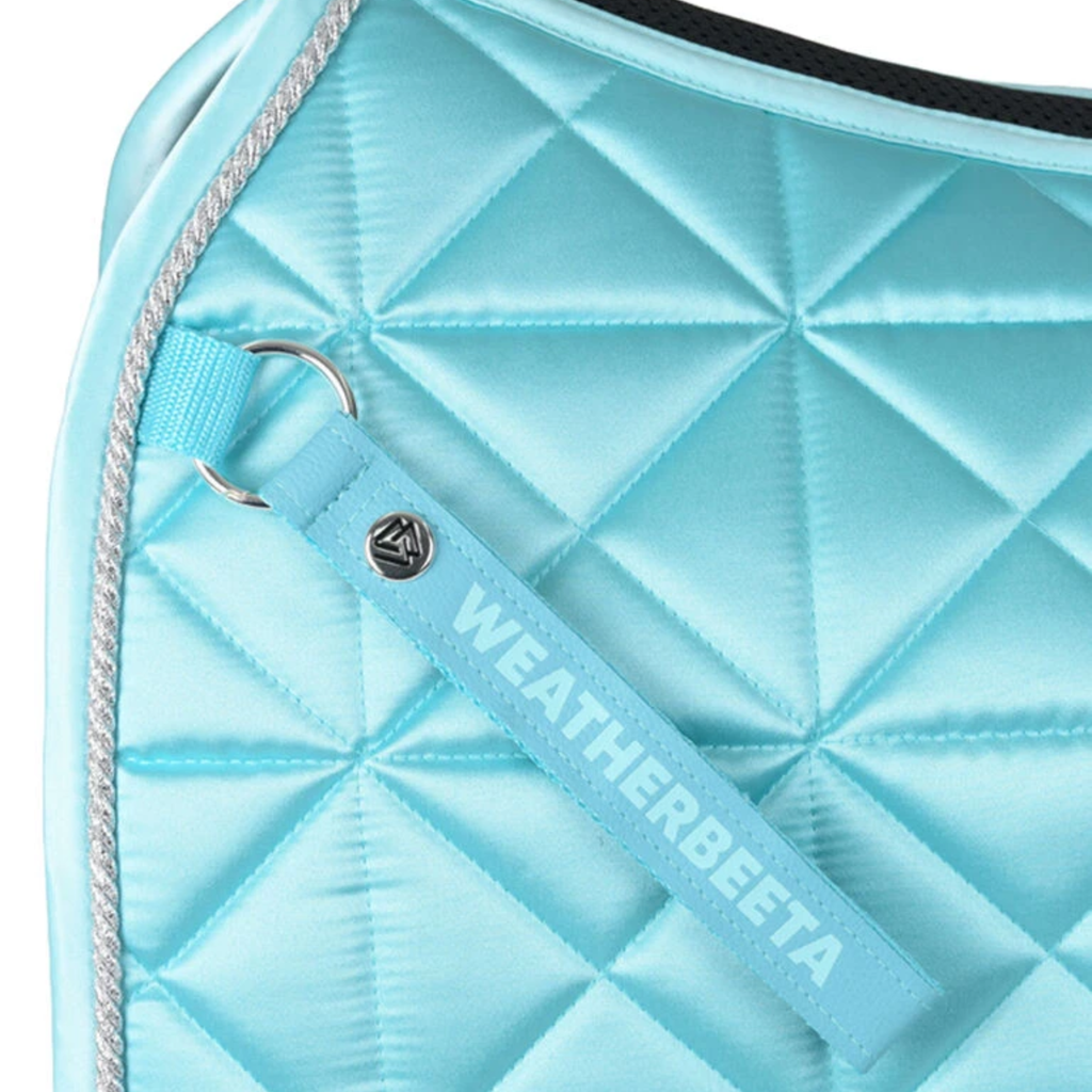 Weatherbeeta Satin Luxe Air-Tec Dressage Saddle Pad - Bright Blue