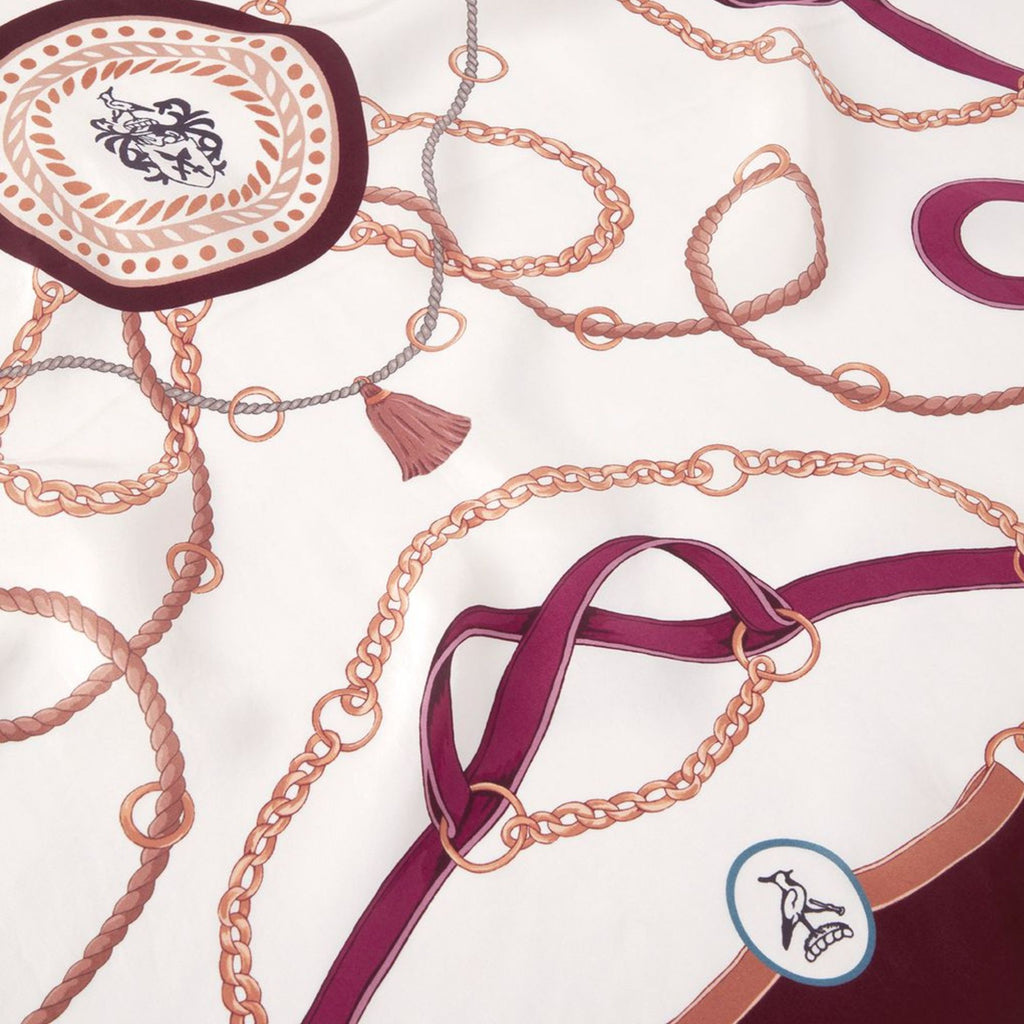 Hicks and Brown The Melford Silk Scarf - Plum