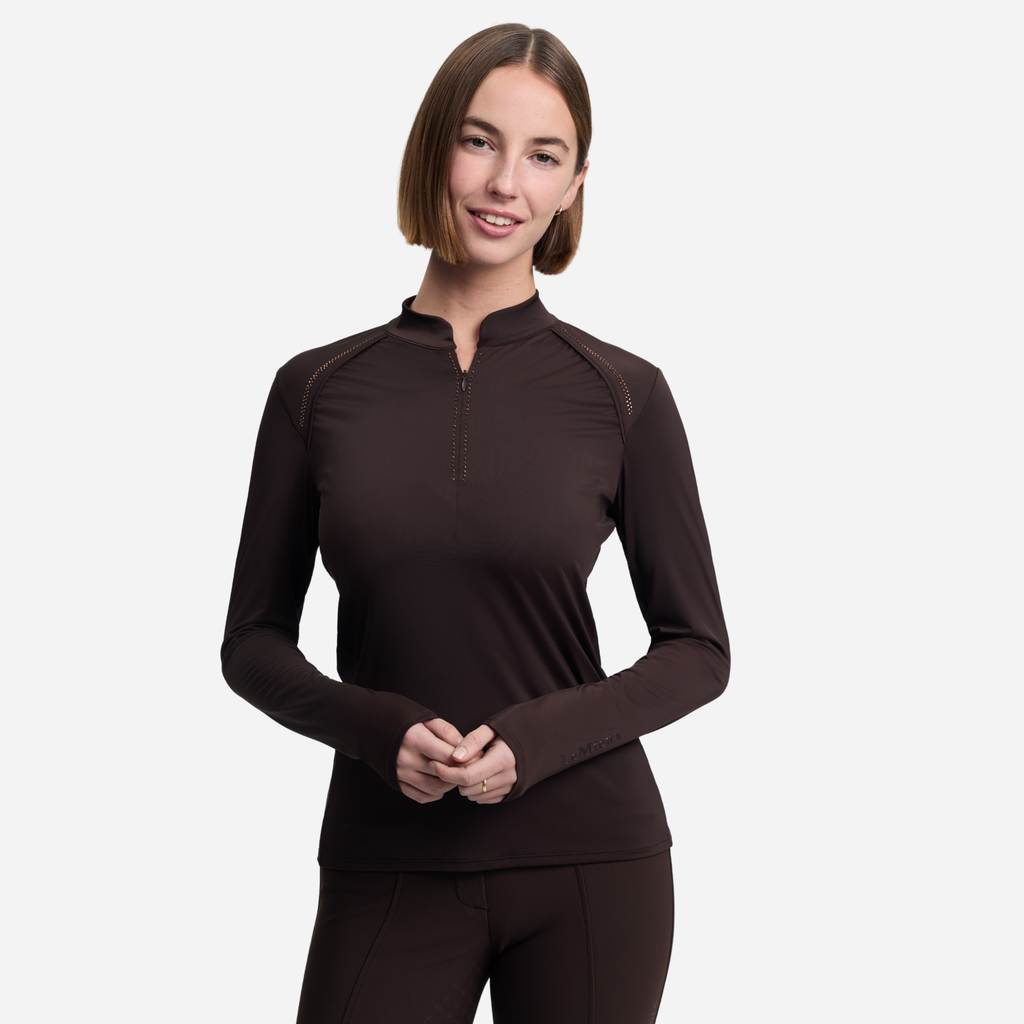 LeMieux Ladies Brilliance Heyden Lightweight Base Layer - Espresso