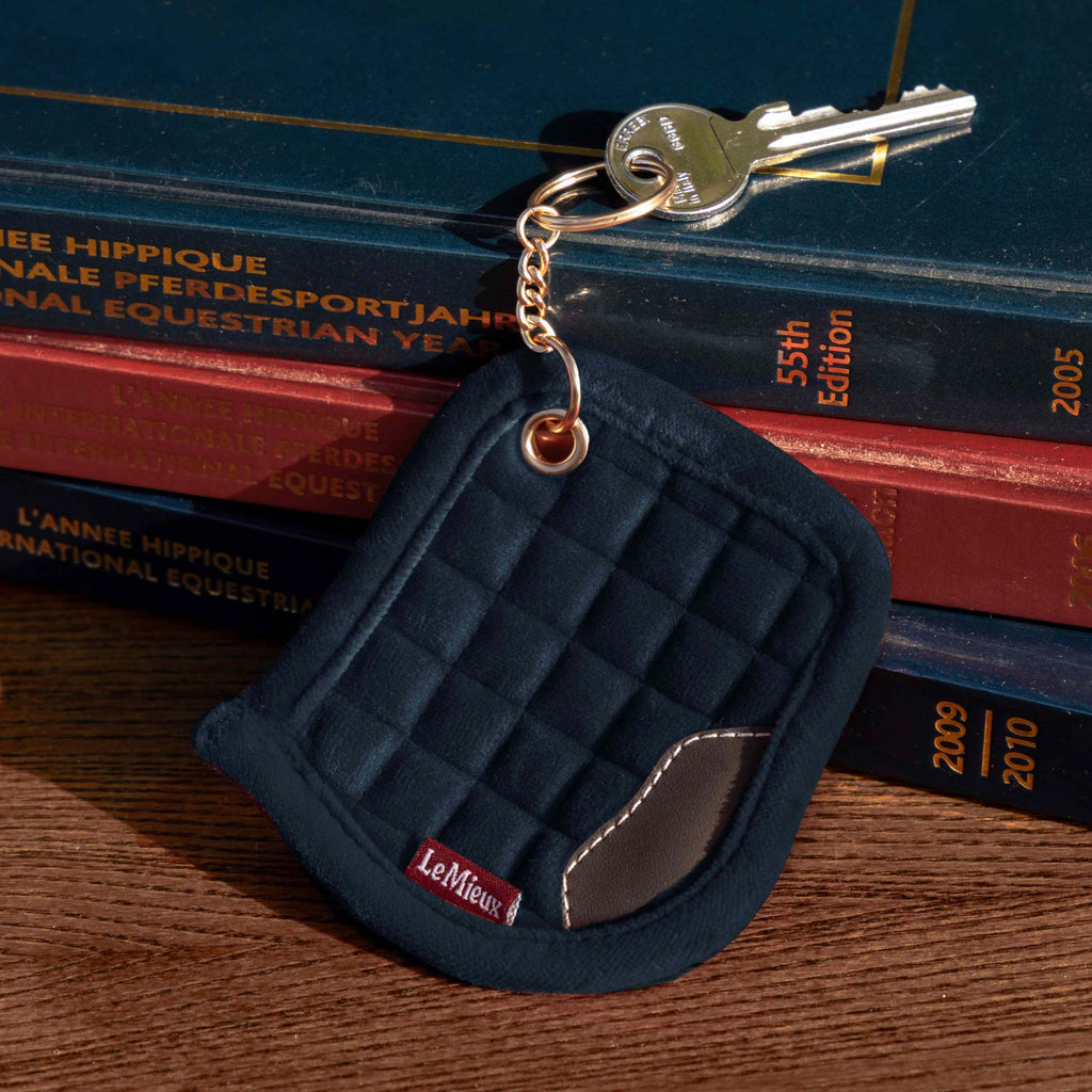 LeMieux Lustre Saddle Pad Key Ring - Sapphire