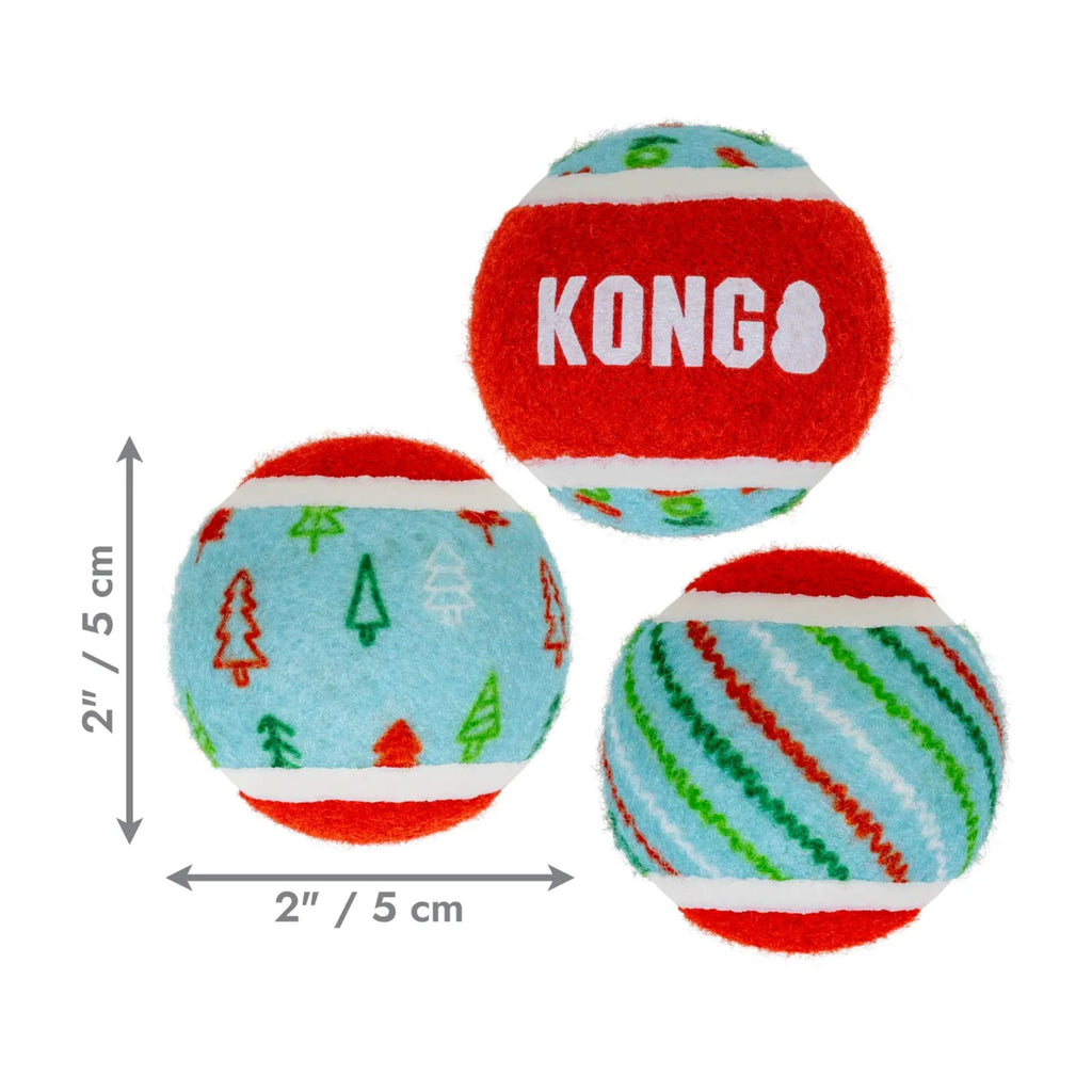 Kong Holiday SqueakAir Tennis Balls 6 Pack